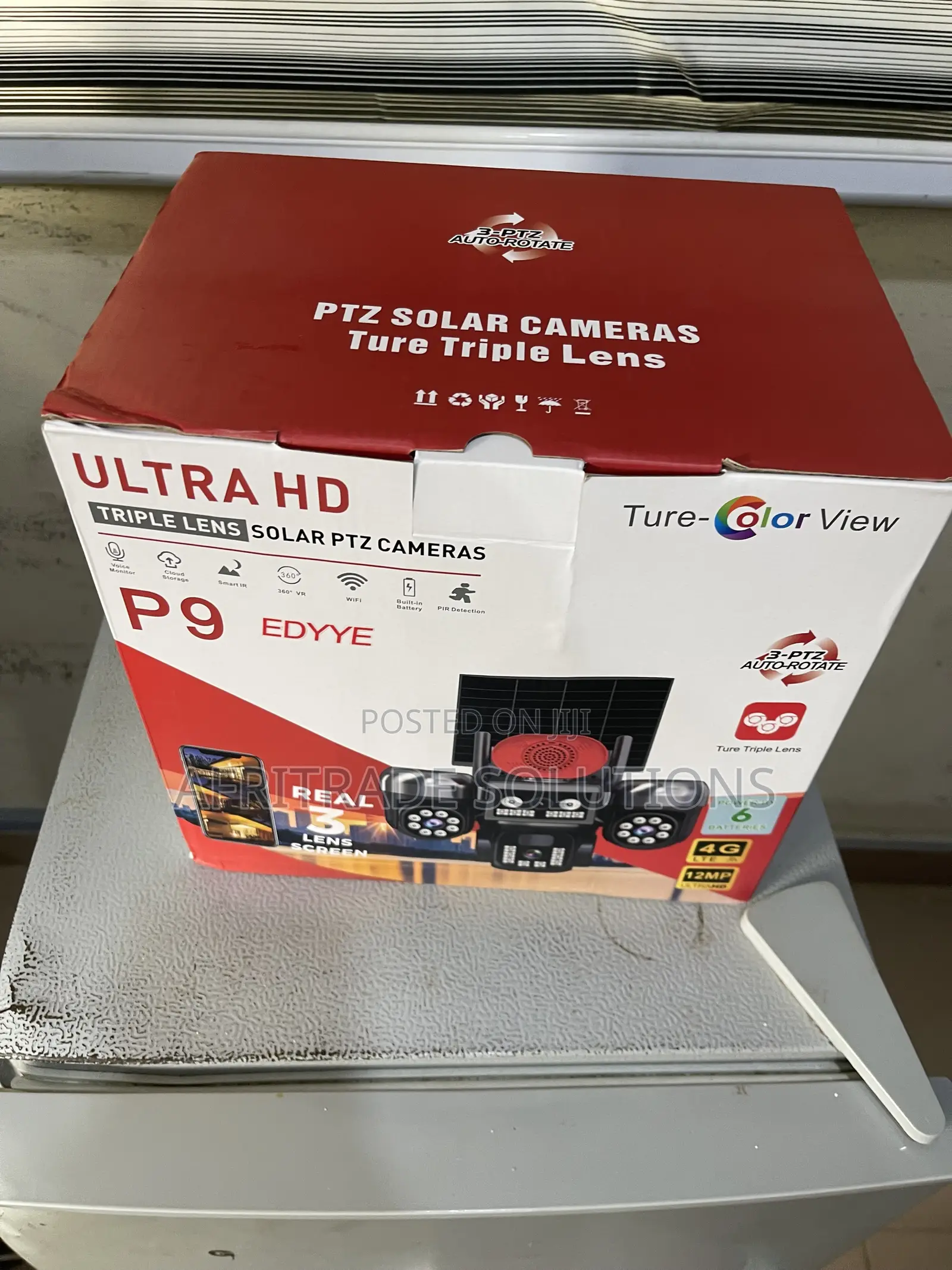 Ultra HD 360° Solar PTZ Surveillance Camerav