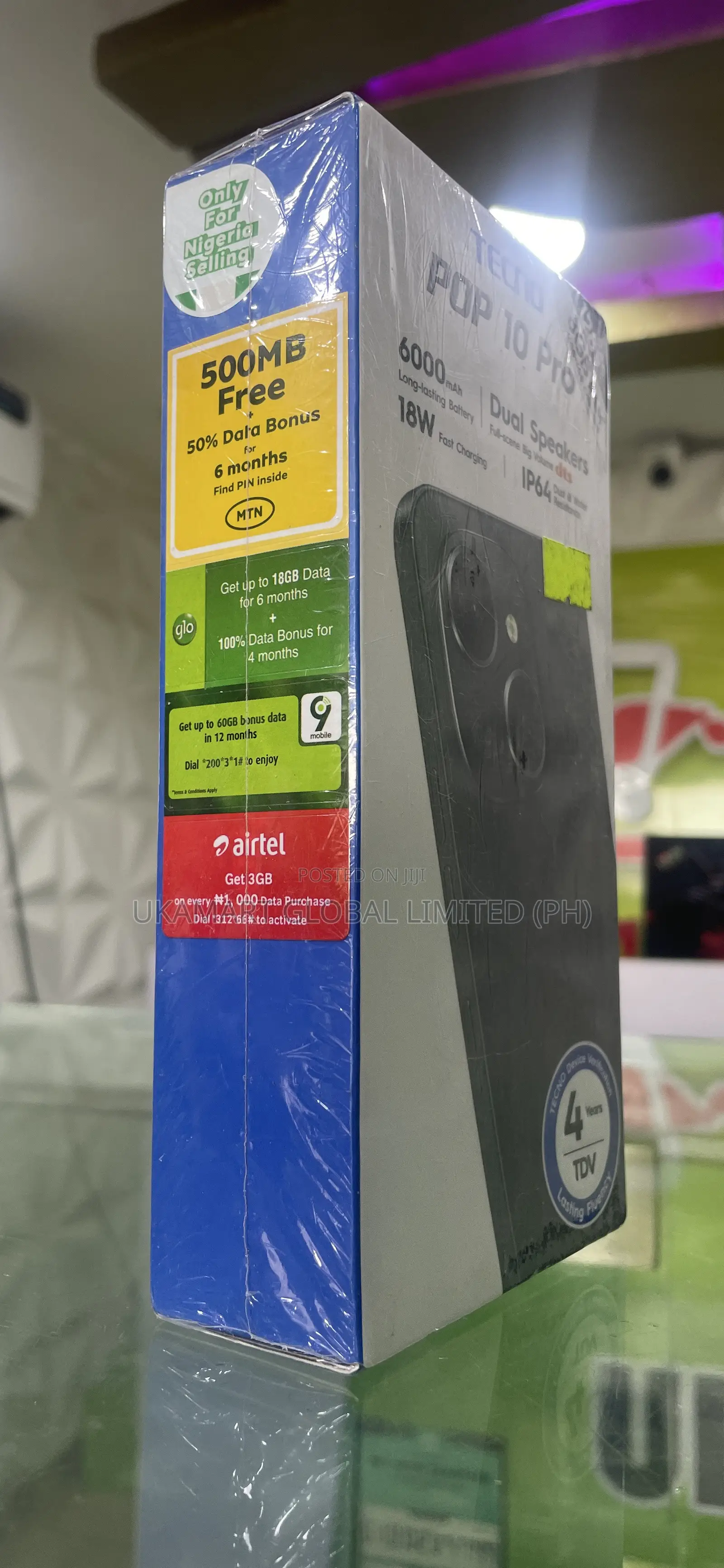 New Tecno Pop 10 Pro 128 GB Gray