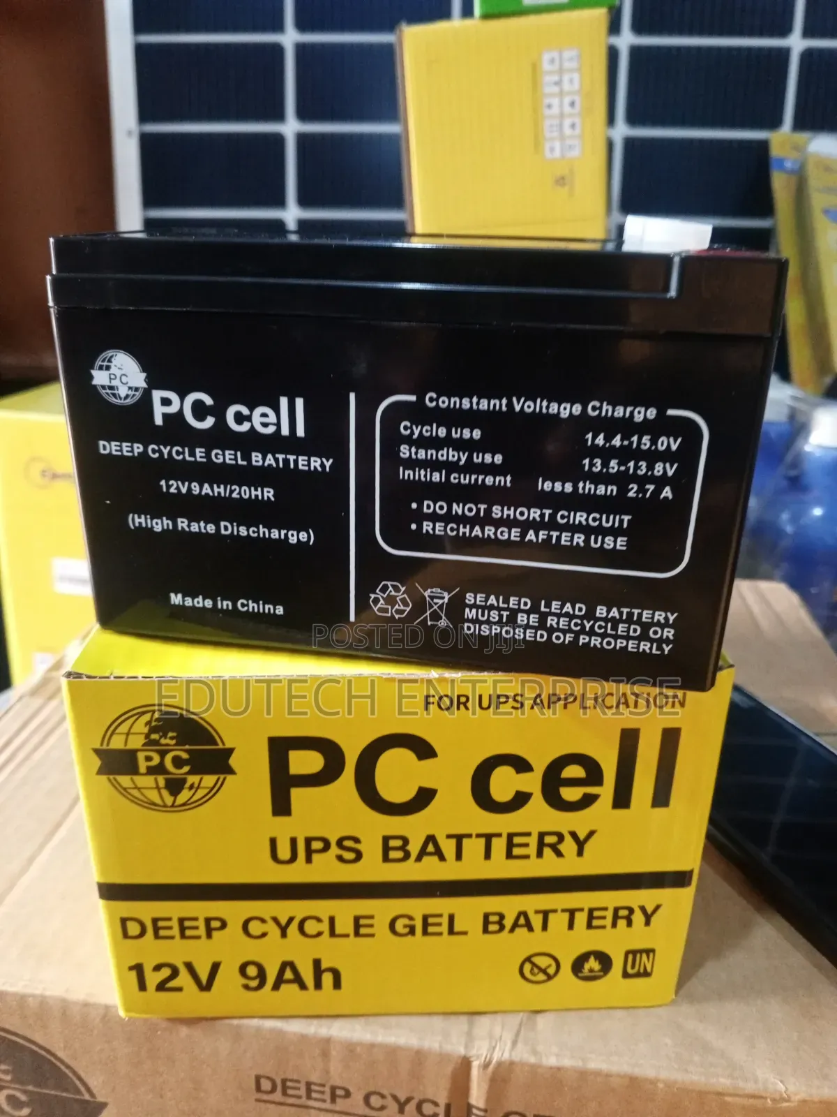 PC Cell 12v/9ah Deep Cycle Gel UPS Battery