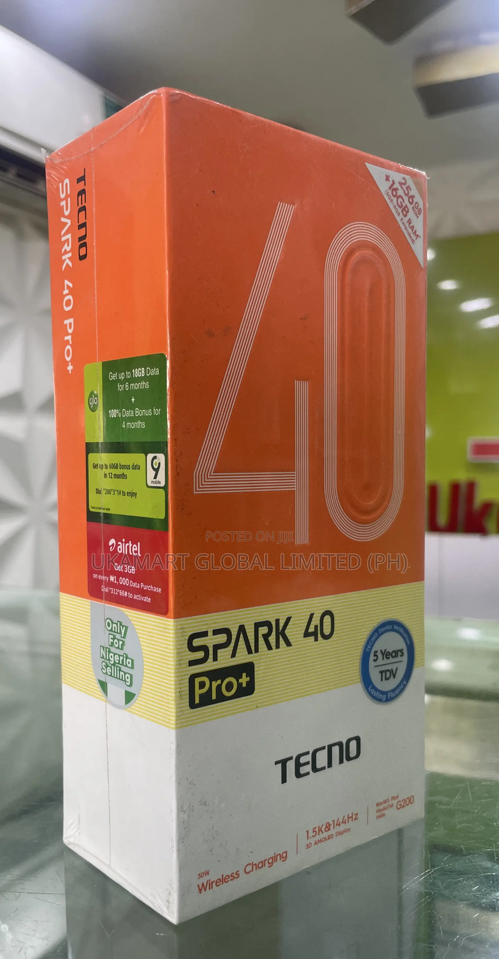 New Tecno Spark 40 Pro+ 256 GB Black