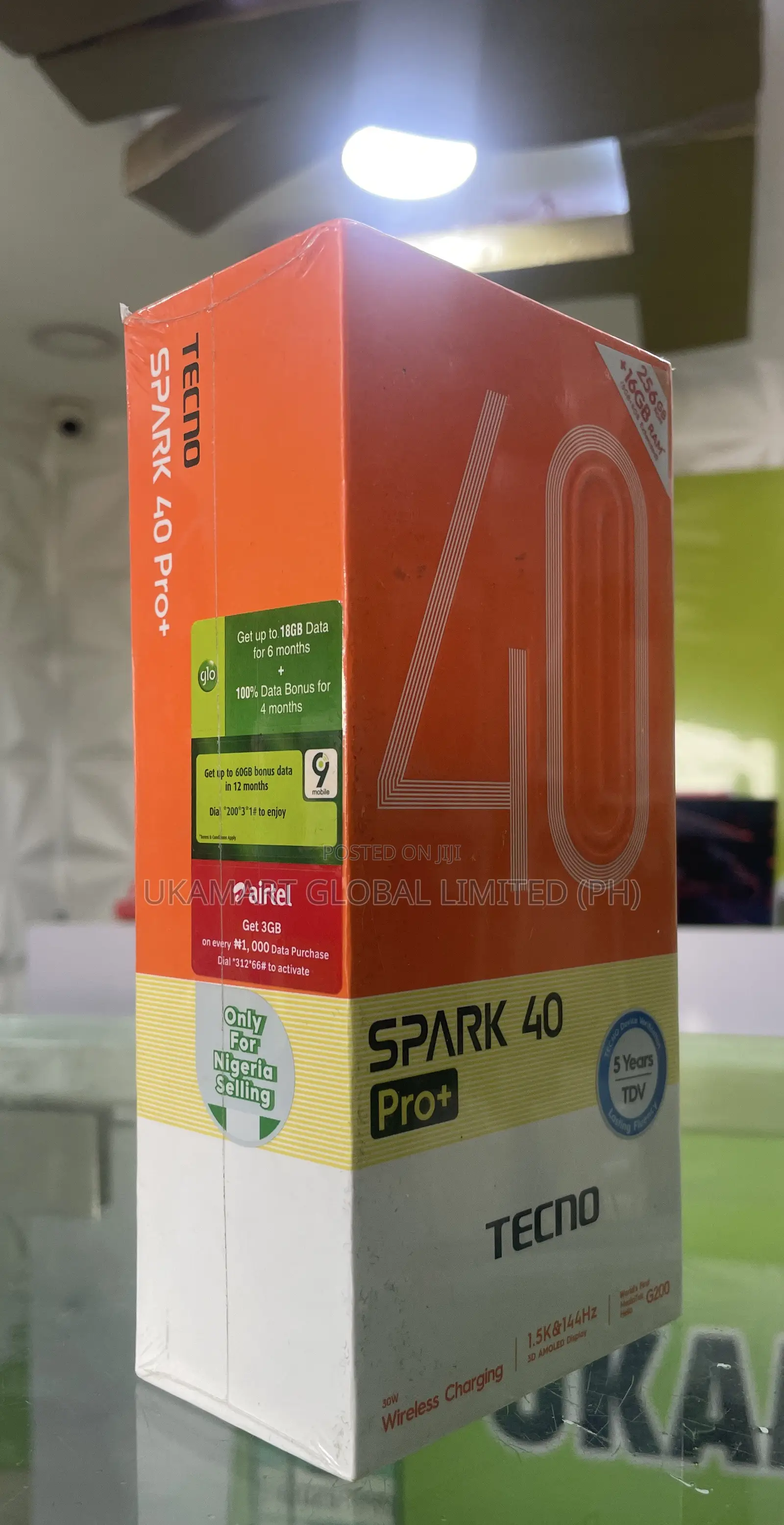 New Tecno Spark 40 Pro+ 256 GB Black