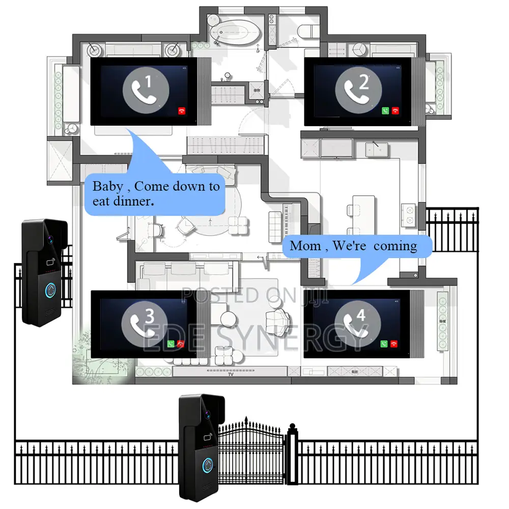 Outdoor Wifi Video Door Phone Intercom System With Mobile App