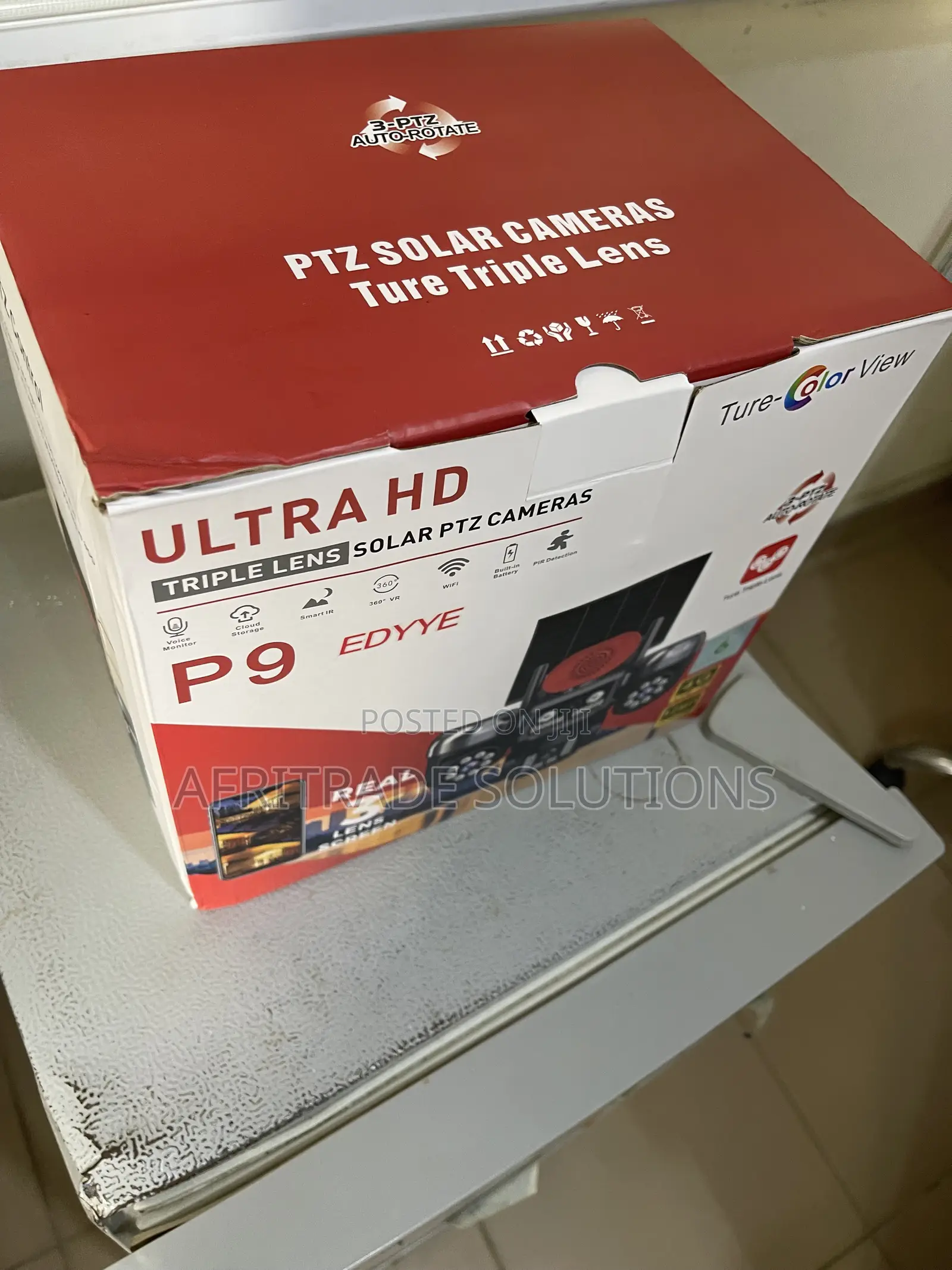 Ultra HD Solar PTZ Outdoor Monitoring Camera
