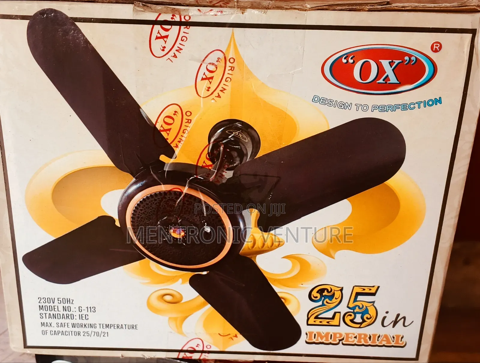 Ox Ceiling Fan Short Blade