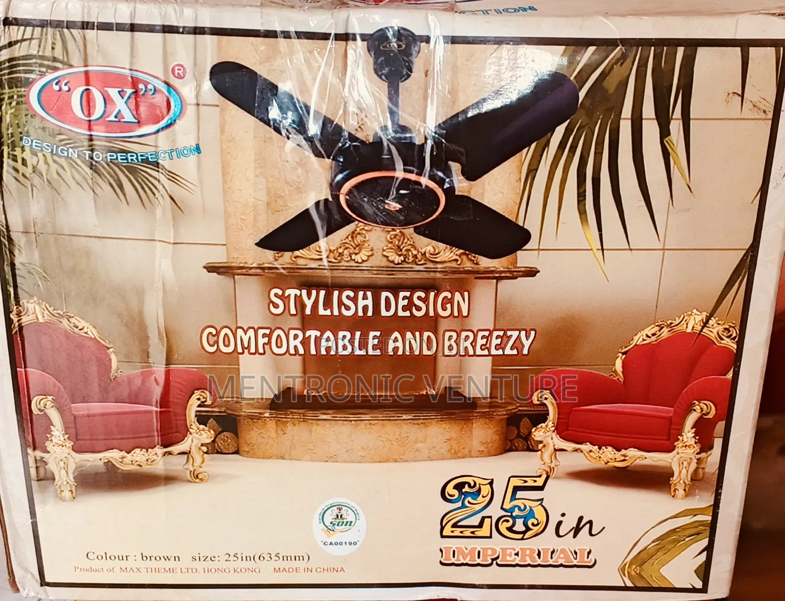 Ox Ceiling Fan Short Blade