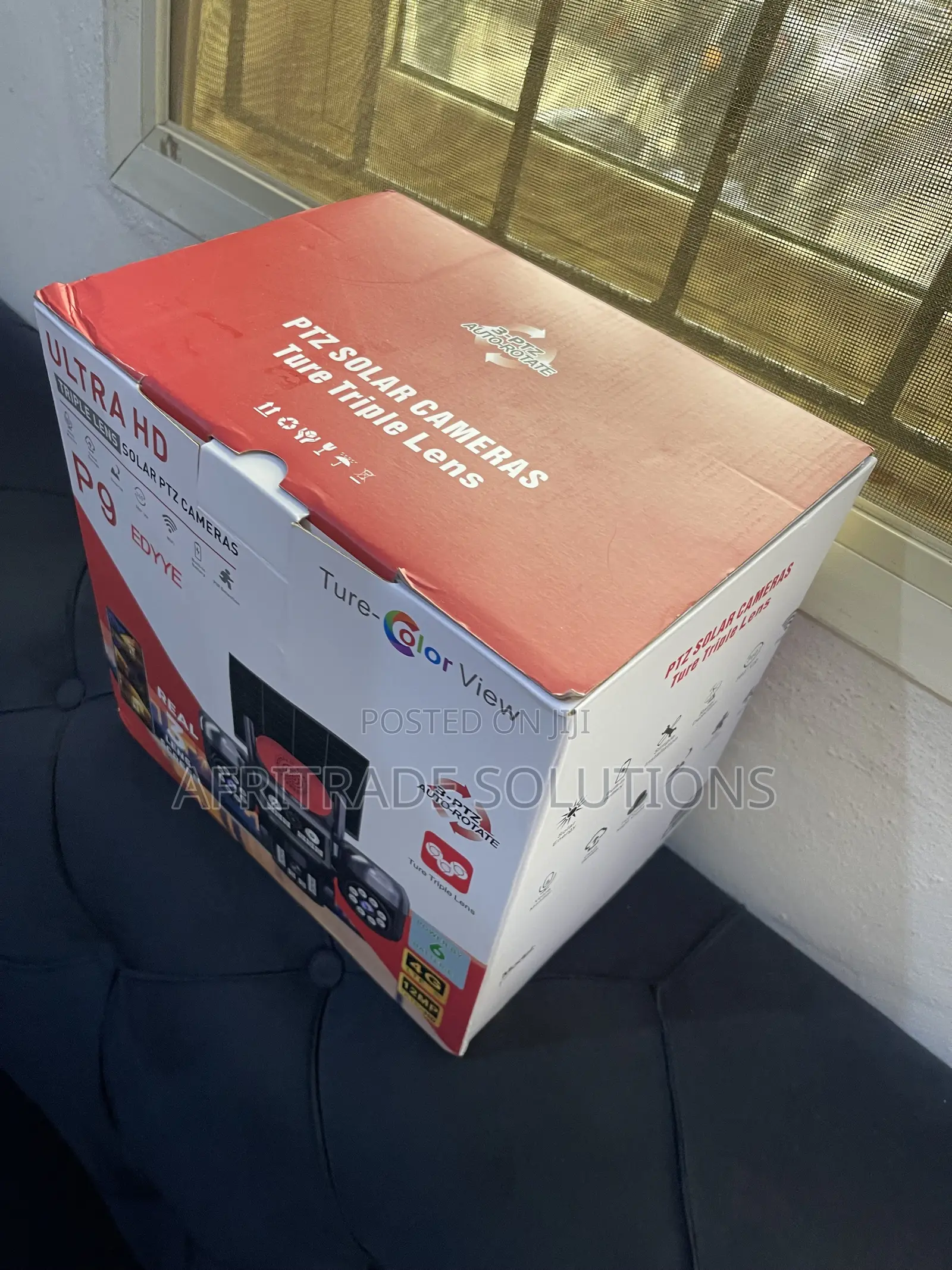 Triple Lens Solar PTZ Camera for Outdoor Security