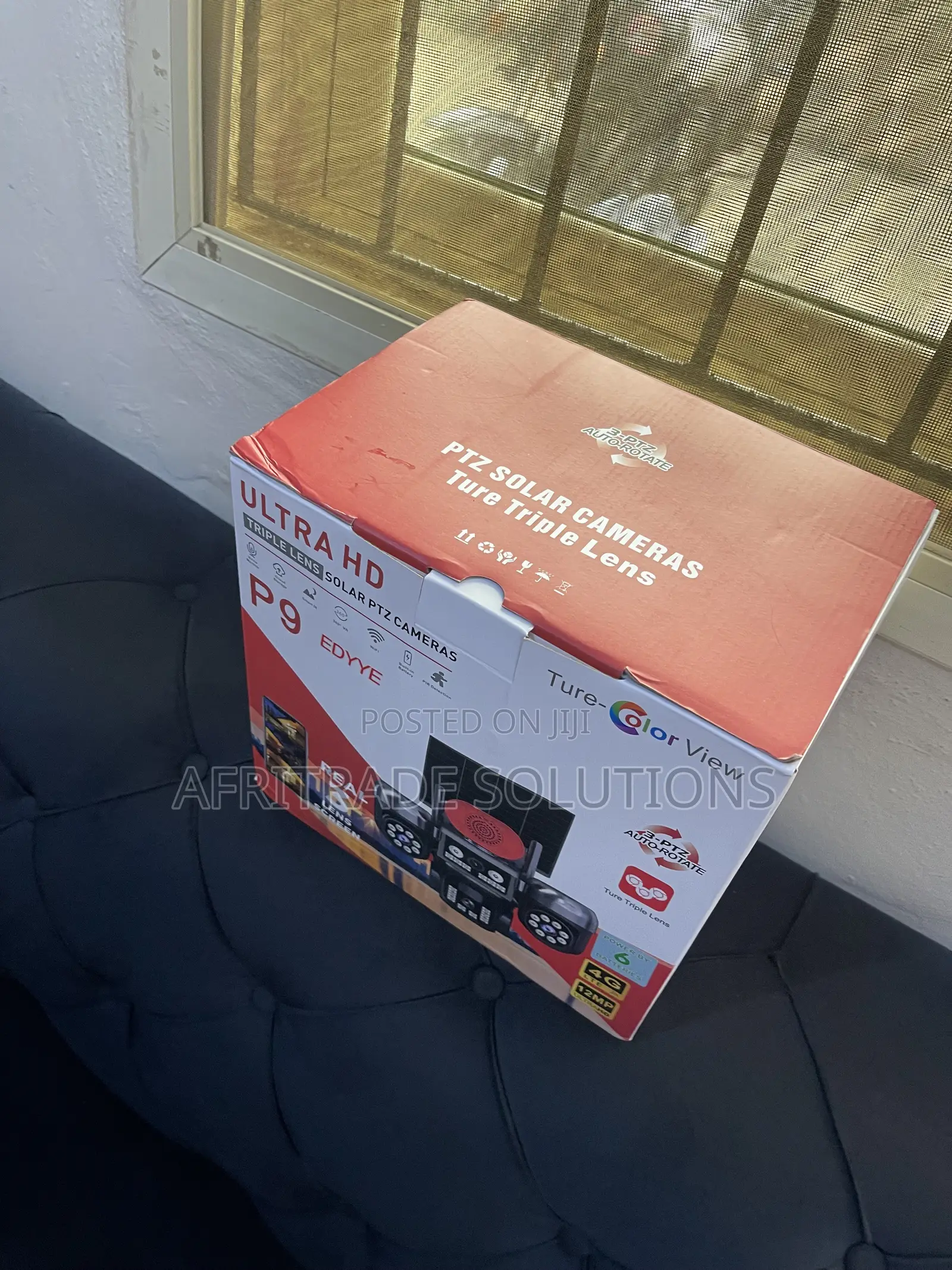 Triple Lens Solar PTZ Camera for Outdoor Security