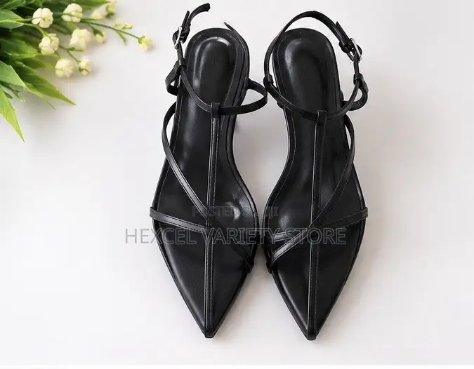 Luxury Red and Black Low Heels for Ladies