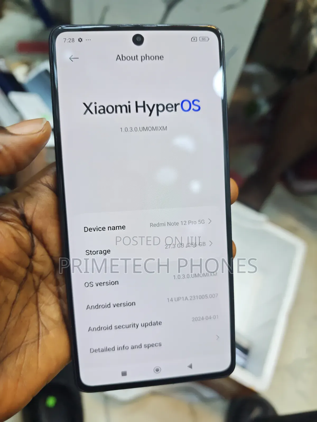 Xiaomi Redmi Note 12 Pro 5G 256 GB Black