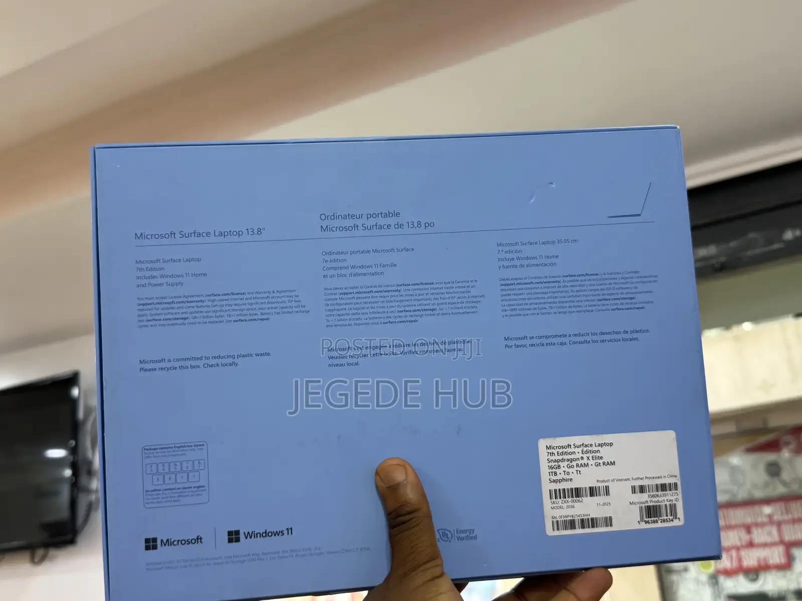 New Microsoft Surface Pro 16GB Qualcomm Snapdragon X Elite SSD 1T