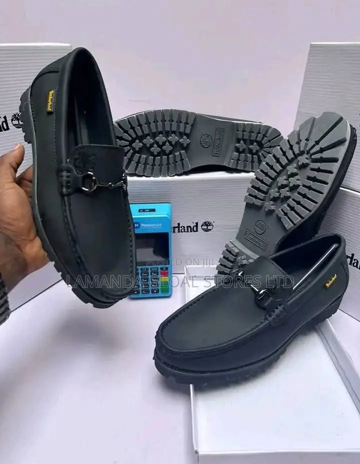 Timberland Lug-Sole Leather Slip-on Loafers