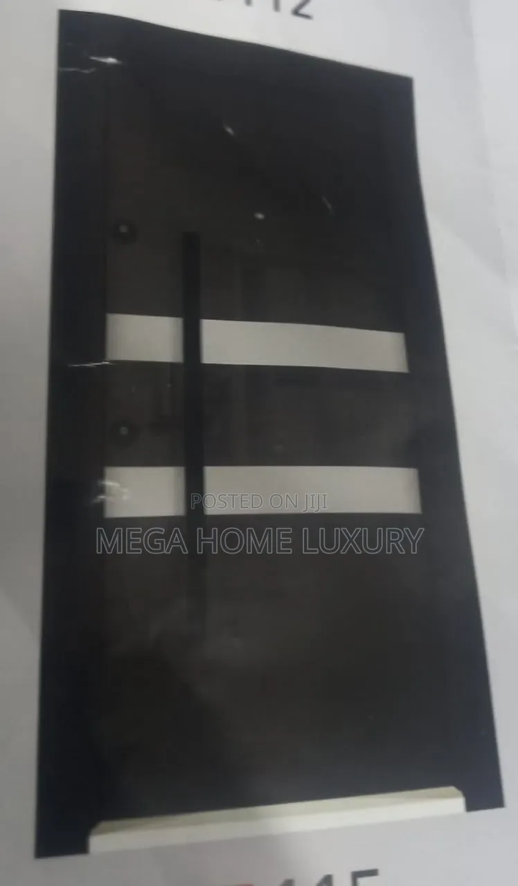 Modern Black White Security Door
