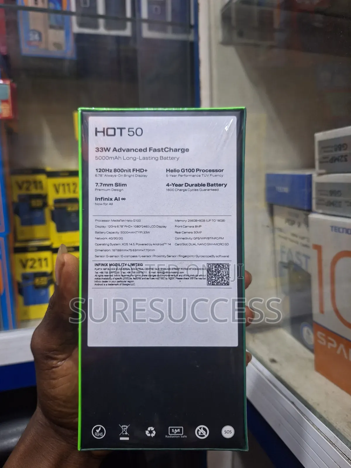 New Infinix Hot 50 256 GB Black