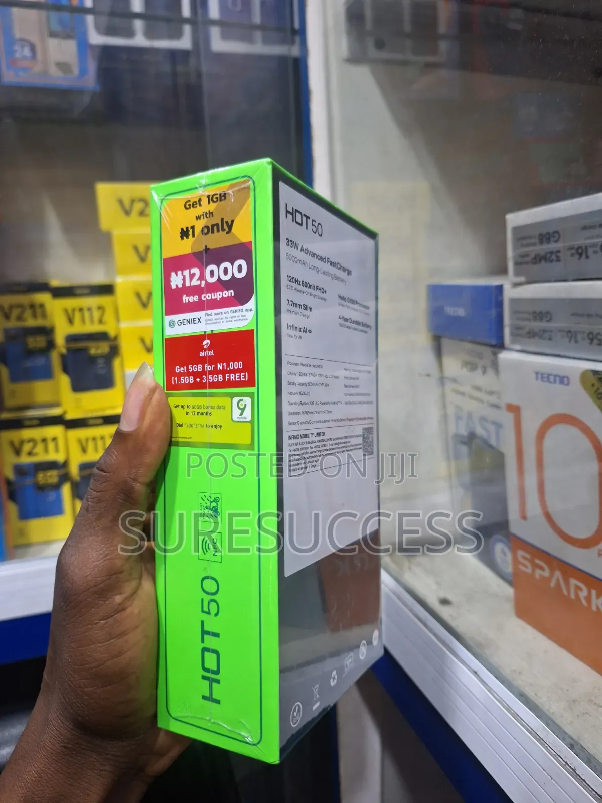 New Infinix Hot 50 256 GB Black