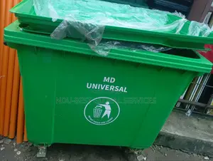 Industrial Plastic Mobile Waste Bin (1100 Litre)