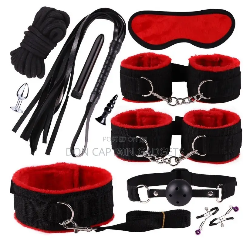 12pcs Set Including Crotchless Sexy Lingerie Panties Punishment Set