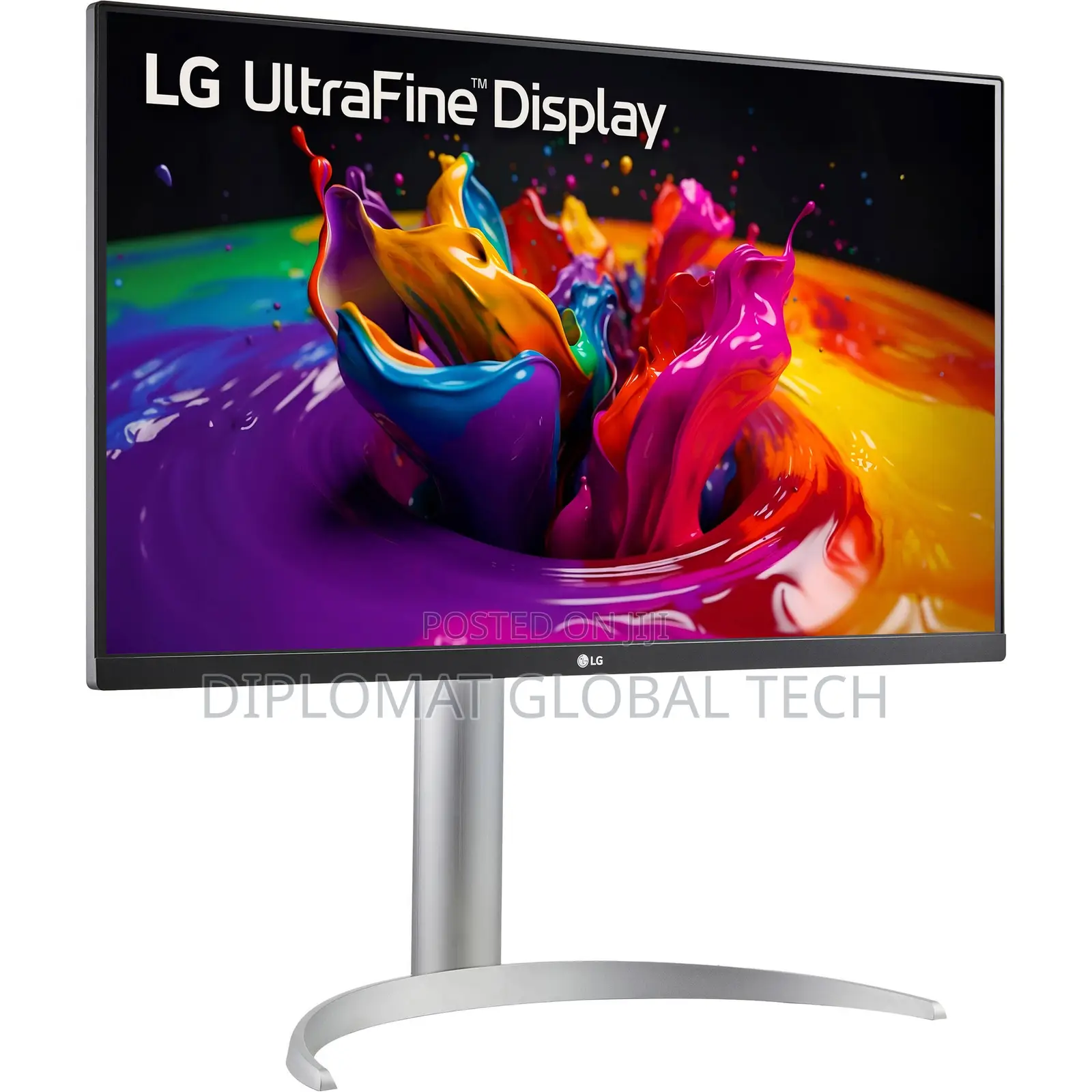 LG 27up650k-W 27-Inch Ultrafine UHD 60Hz, HDMI, Display Port Pivot