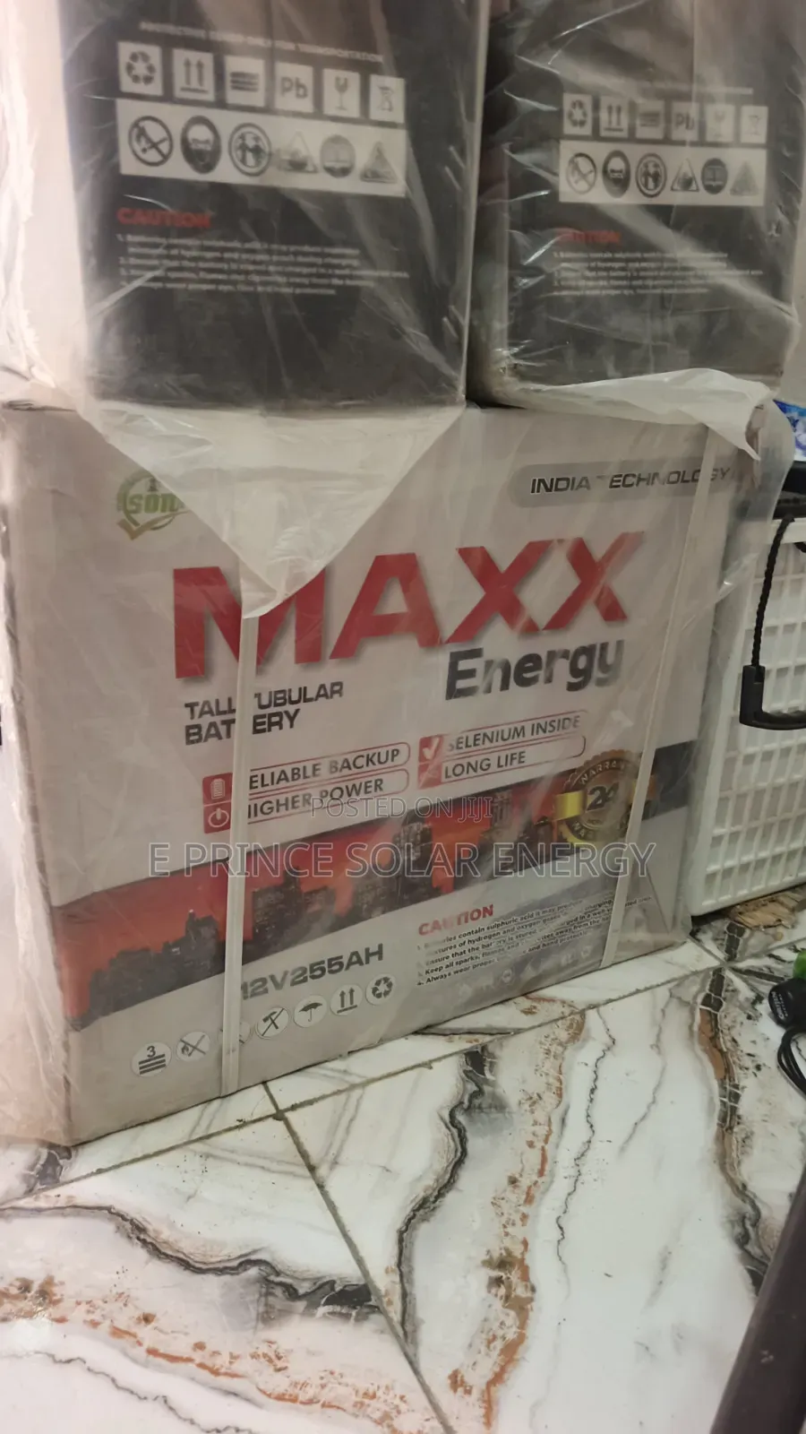 12v 255ah Maxx Energy Tall Long Tubular Battery