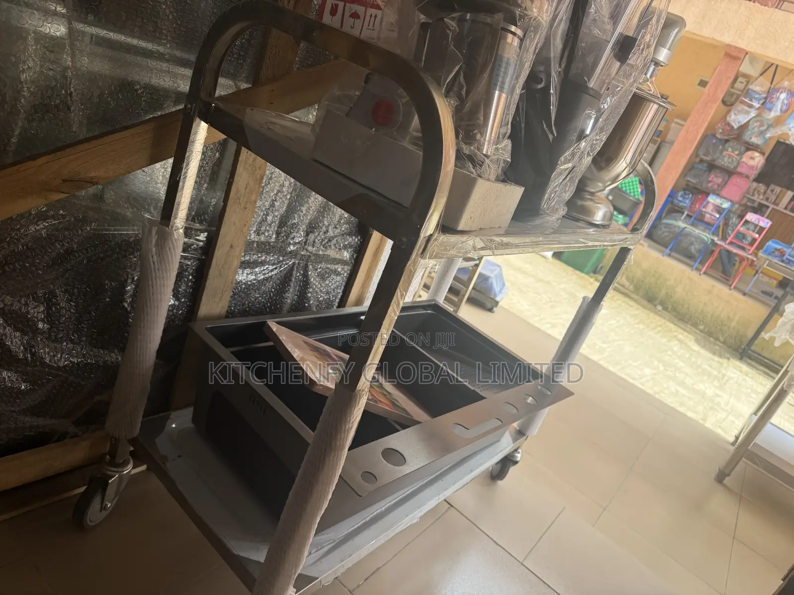 Stainless Steel 2 Layer Food Trolley