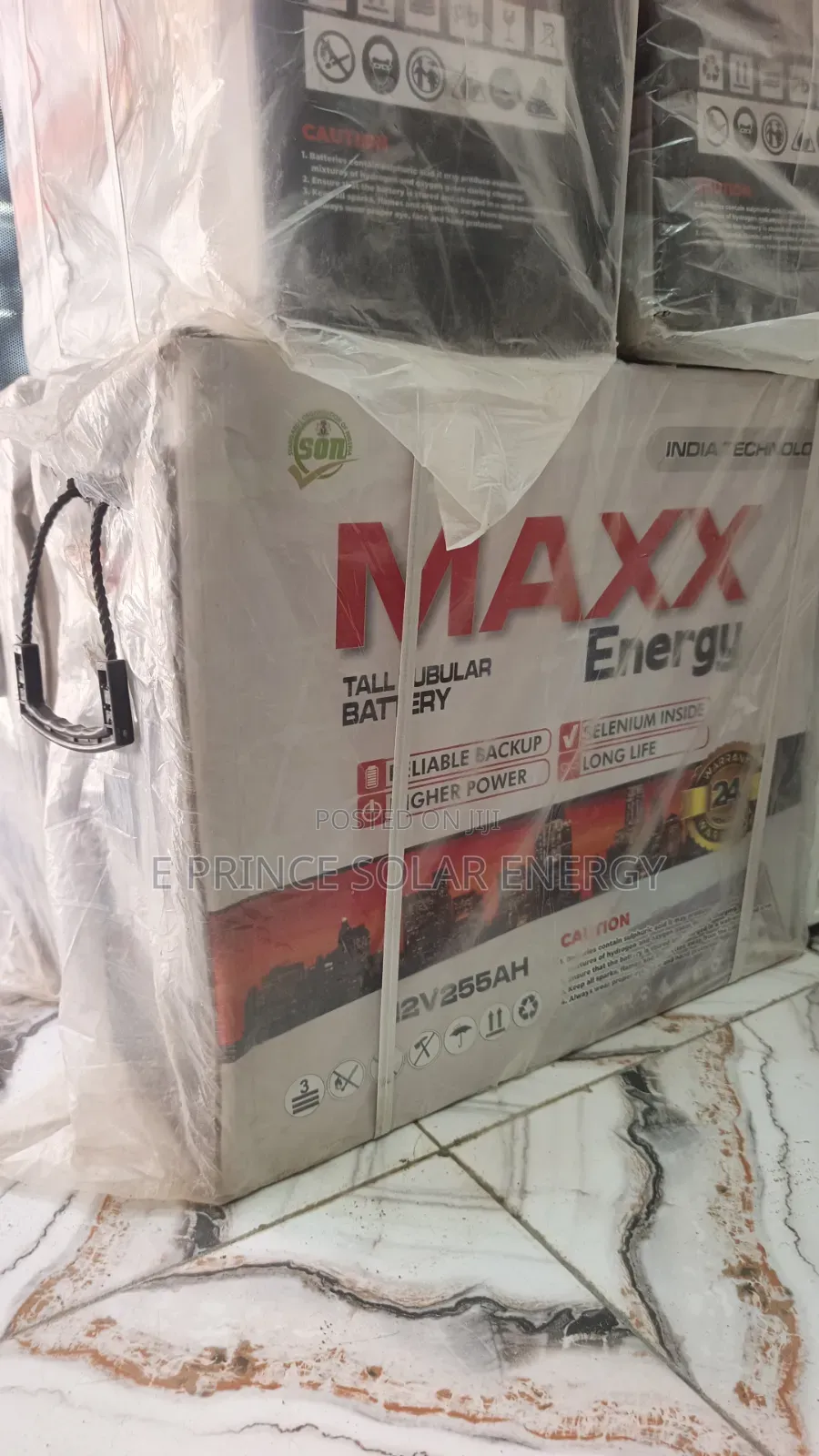 12v 255ah Maxx Energy Tubular Battery