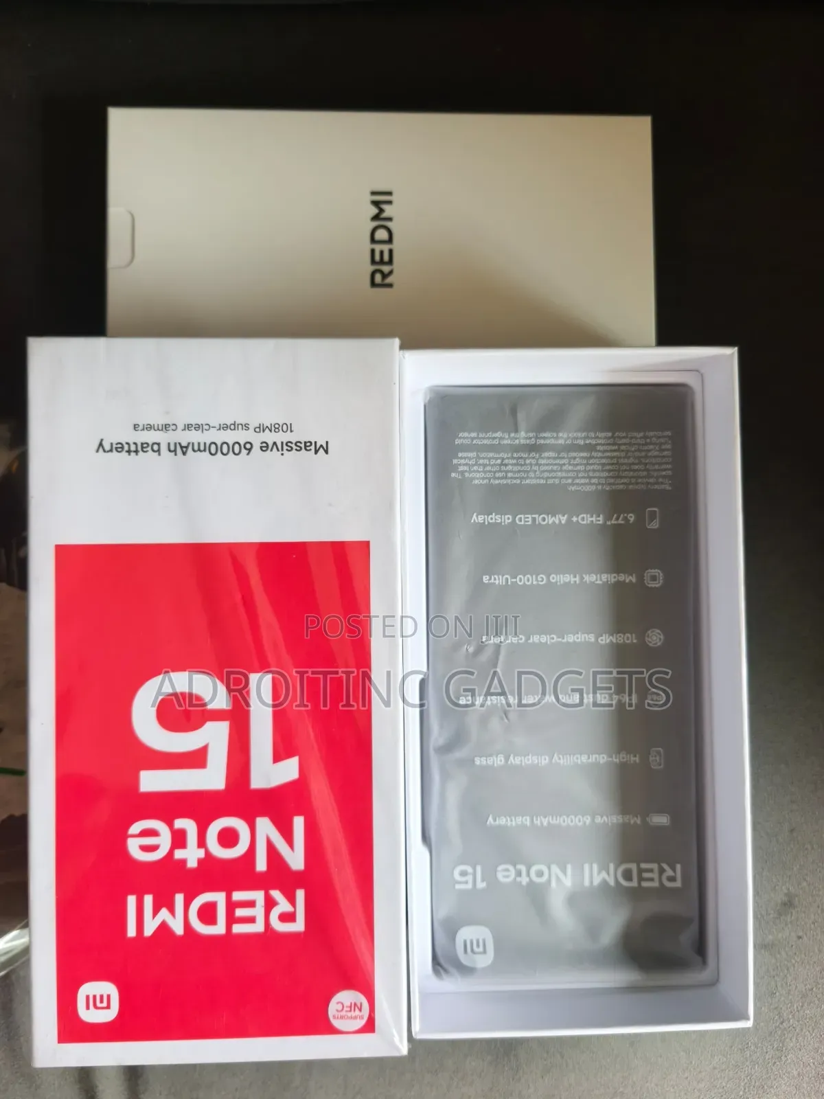 New Xiaomi Redmi Note 15 256 GB Black