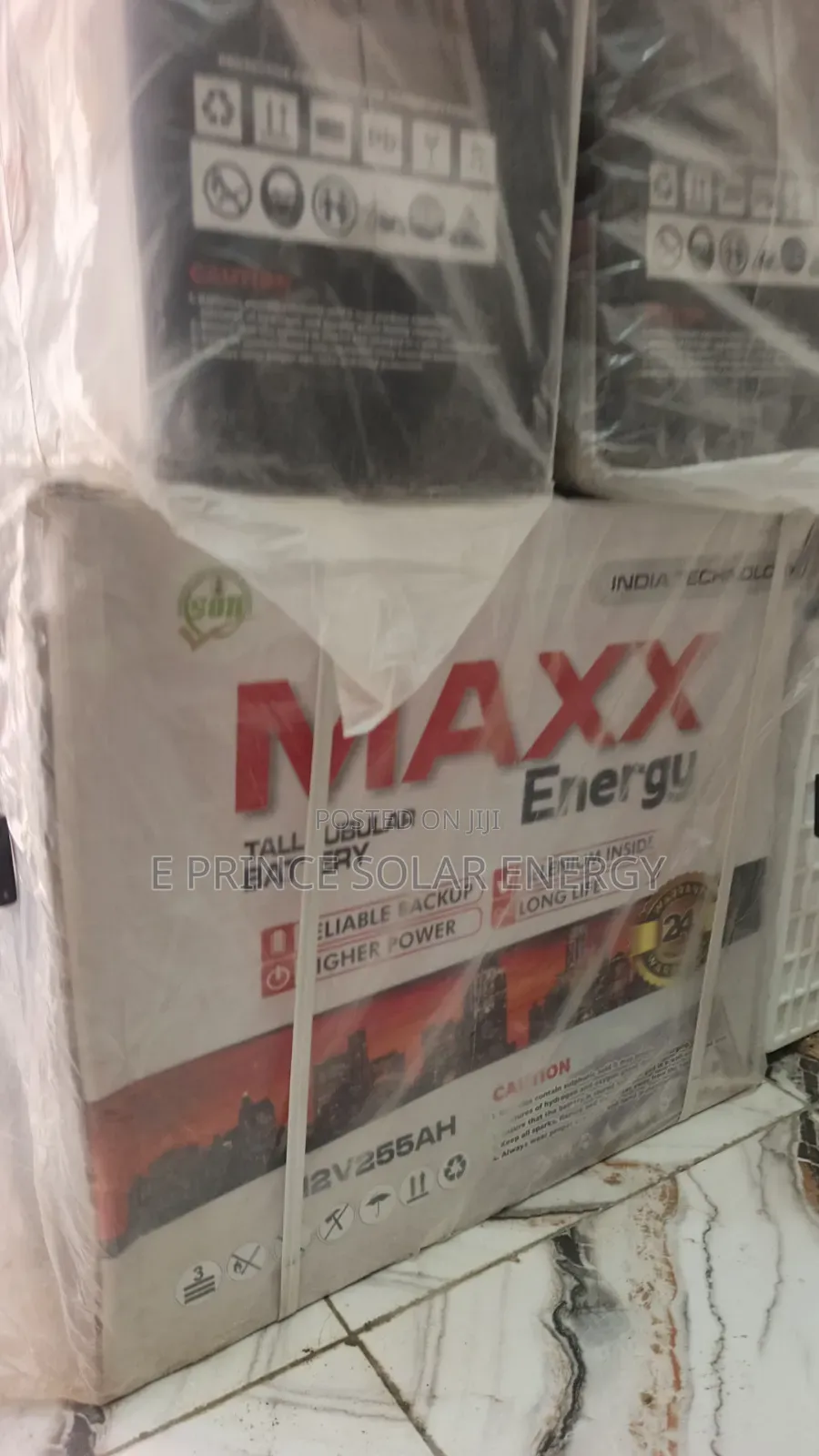 12v 255ah Maxx Energy Tubular Battery