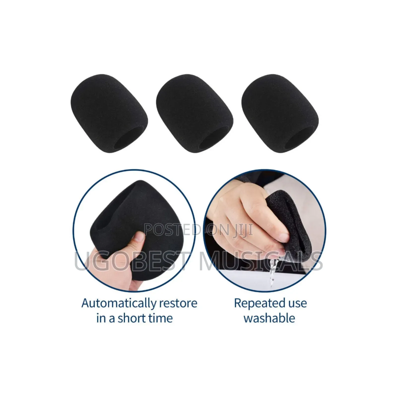 Wireless Microphone Foam Windscreens.