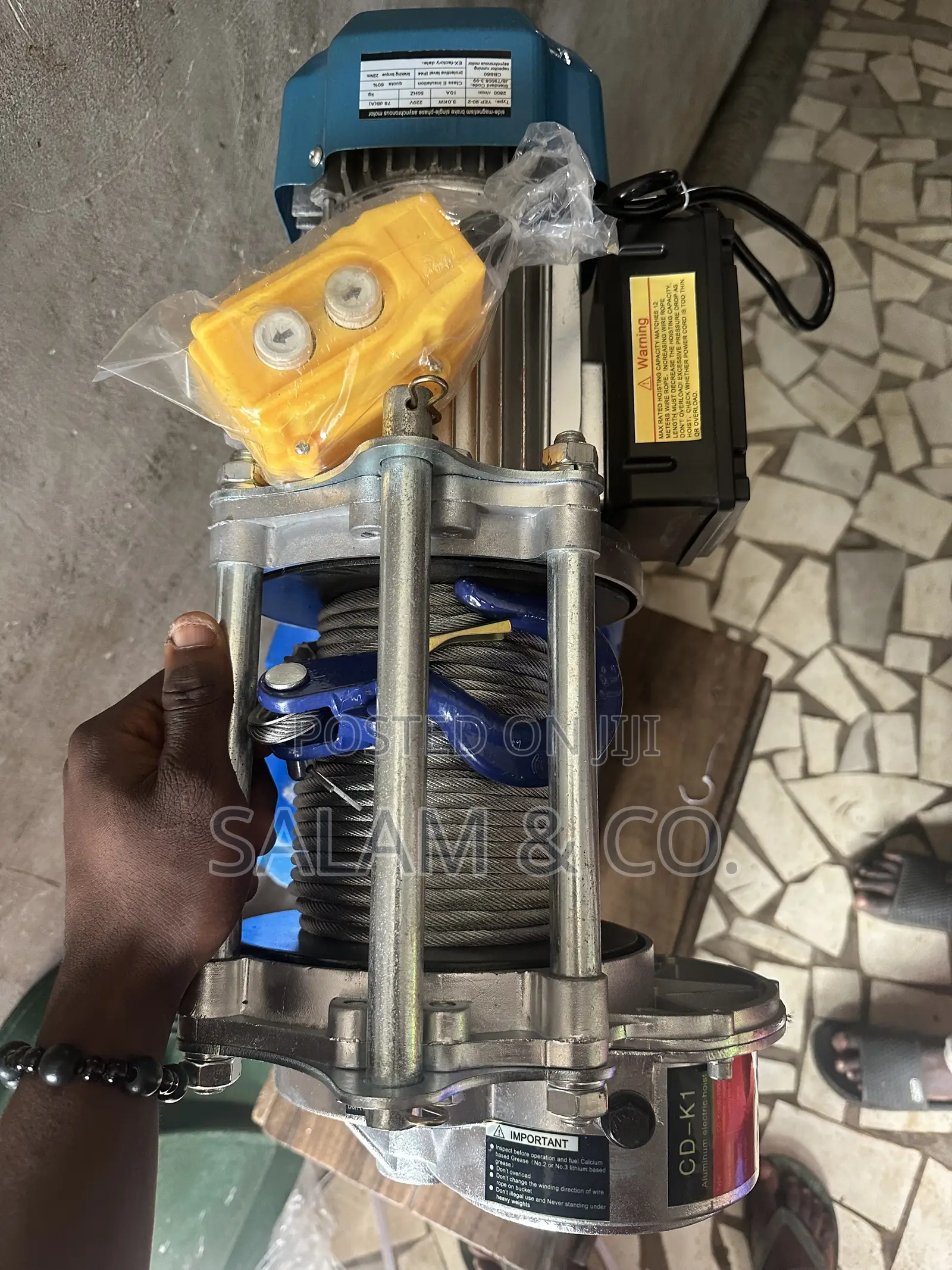1 Ton X 30m 220V Electric Hoist | Heavy Duty Lifting Hoist