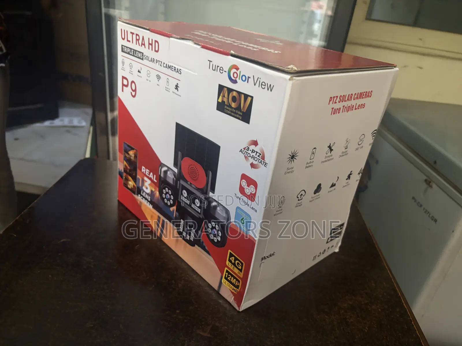 True Color View Solar Security Camera With PTZ