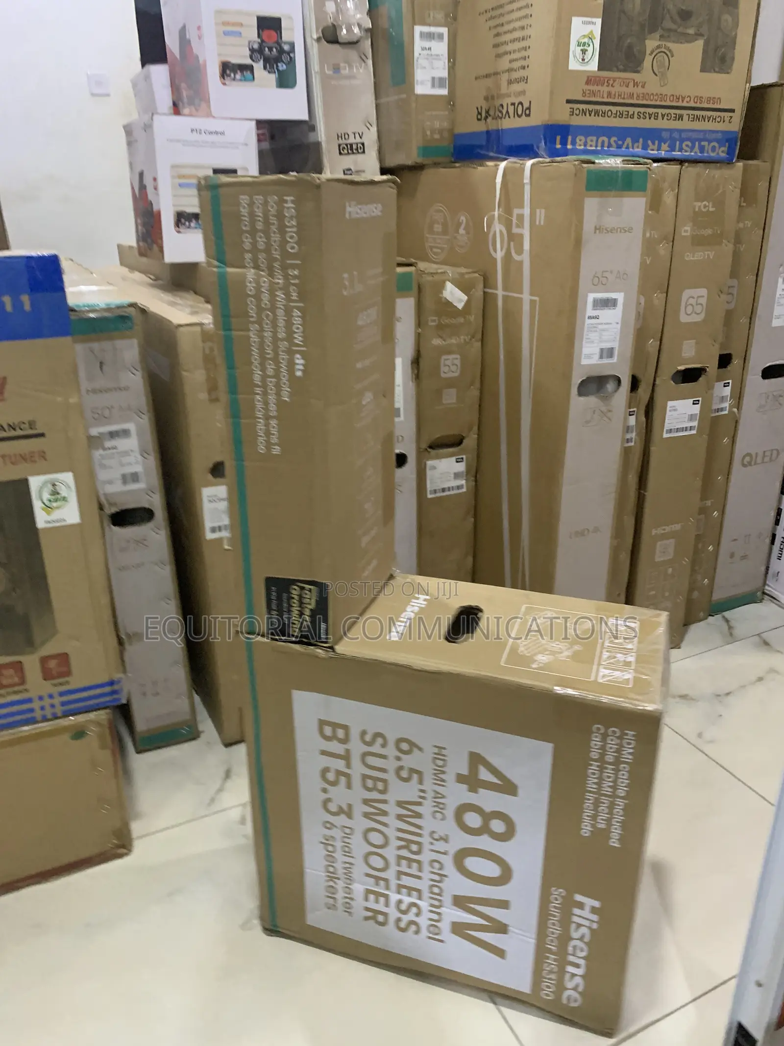 Hisense 480W Soundbar – Deep Bass Clear Audio