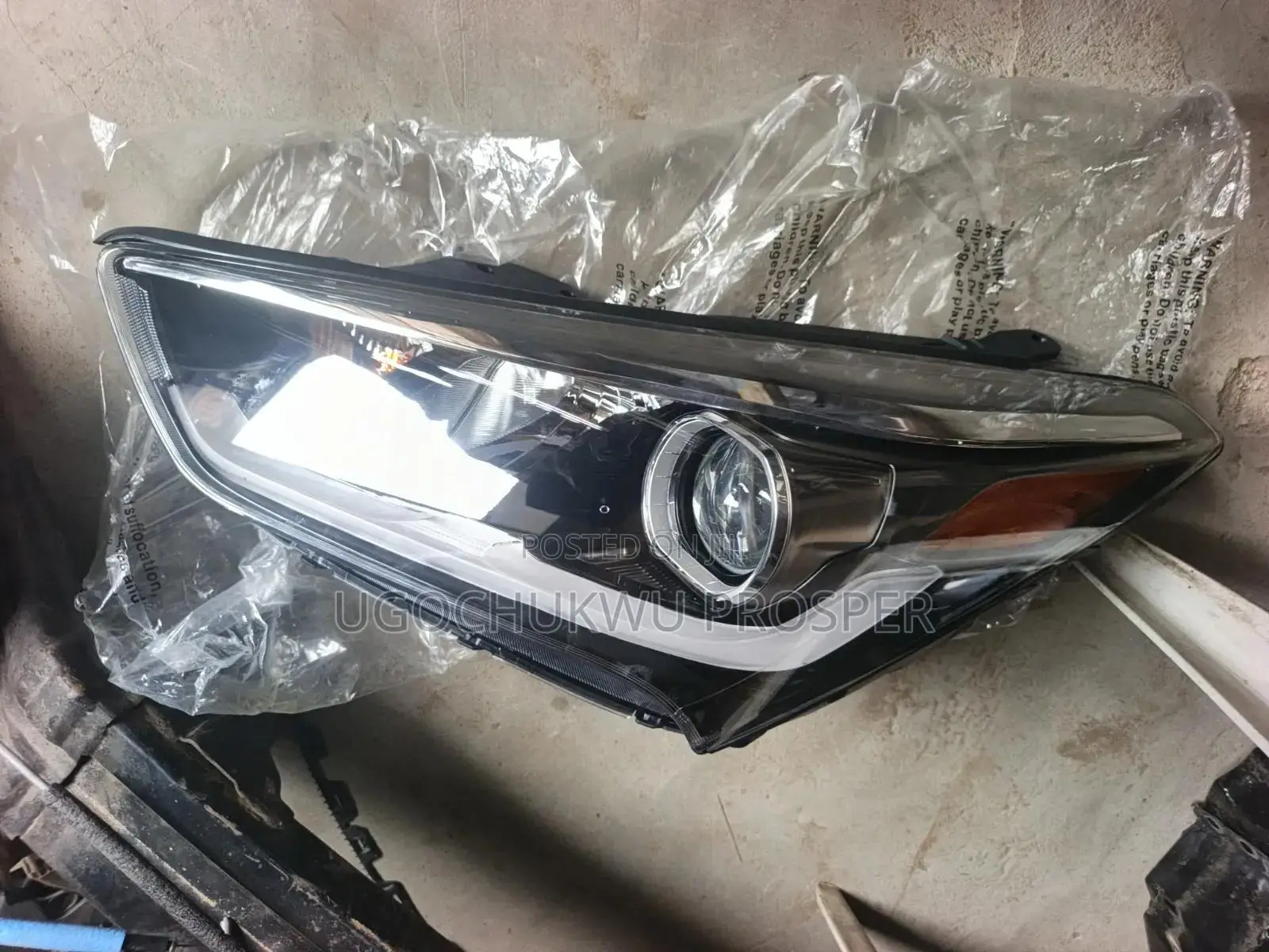 Head Lamp for Grand Santa Fe 018 LH