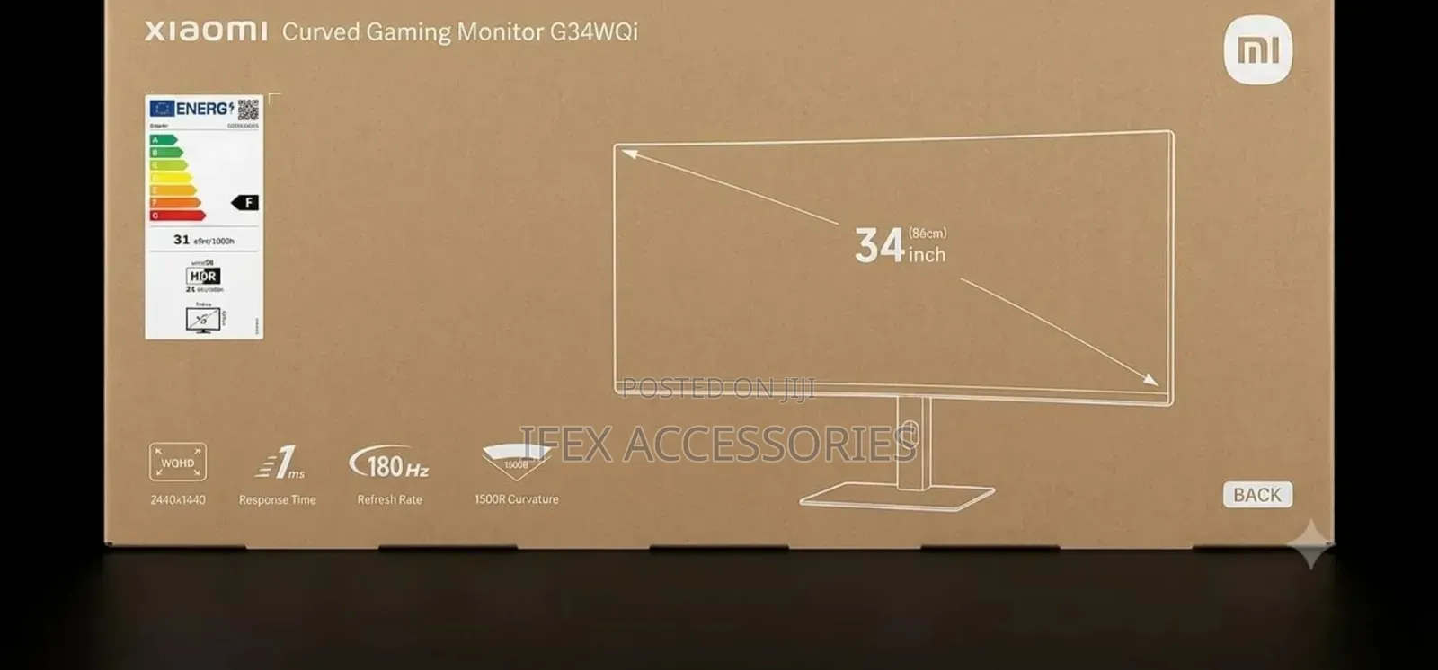 Xiaomi Curved Gaming Monitor G34WQi 34inch
