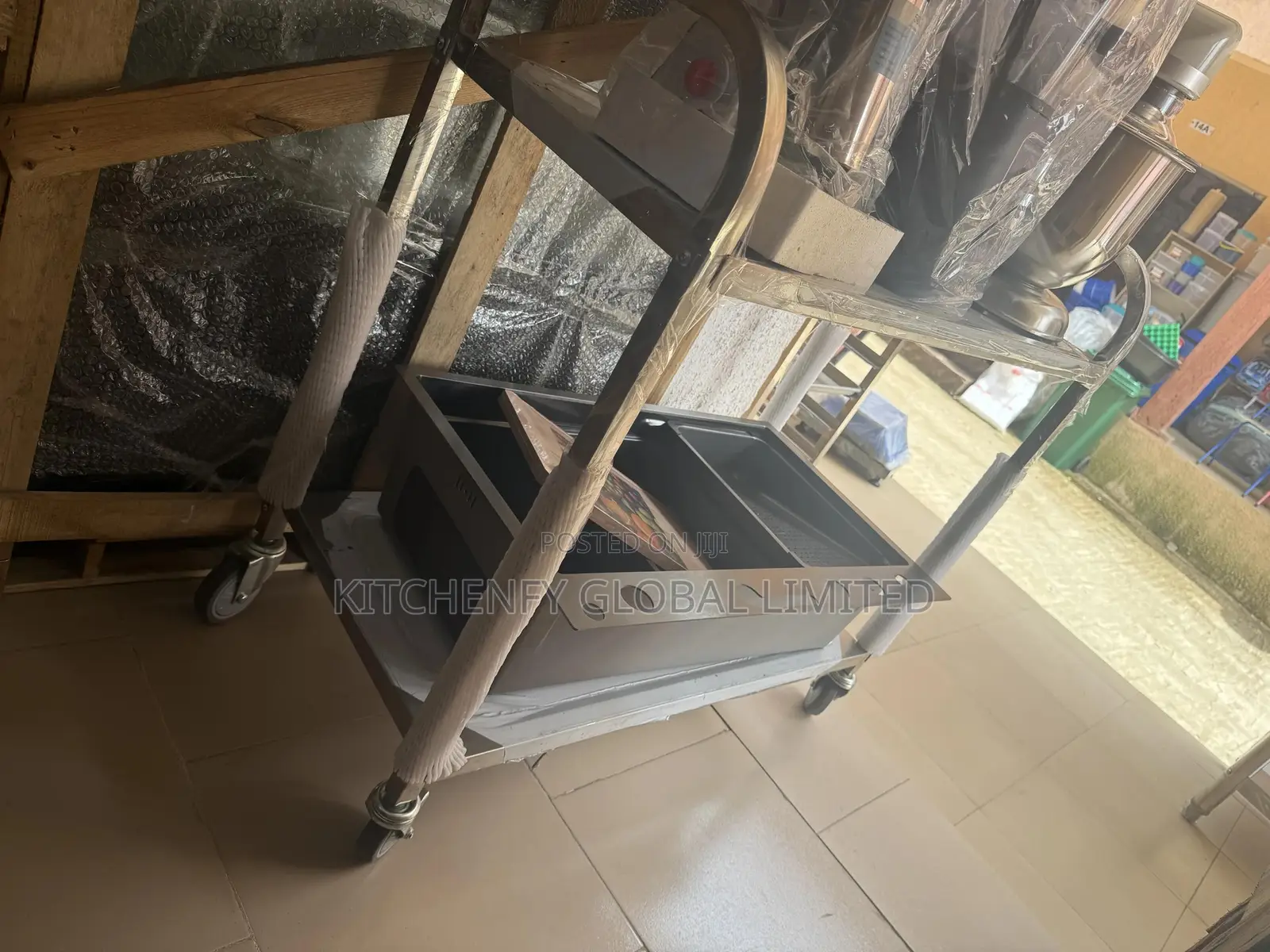 Stainless Steel 2 Layer Food Trolley