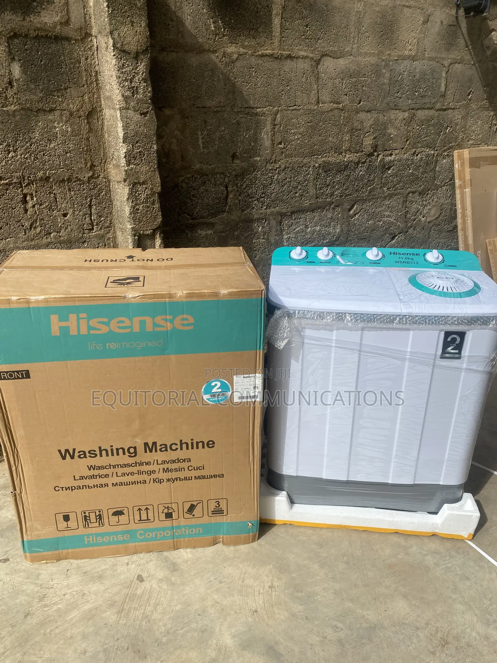 Hisense 11KG Twin Tub Washing Machine – WSRB113