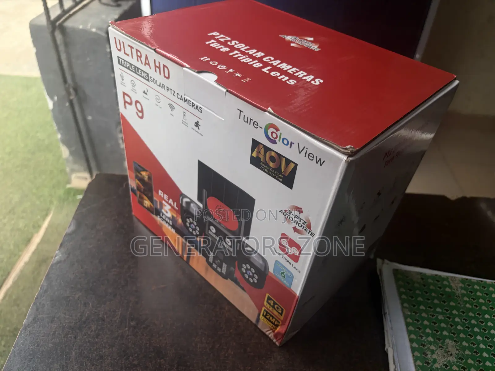 High-Definition Triple-Lens Solar PTZ Camera