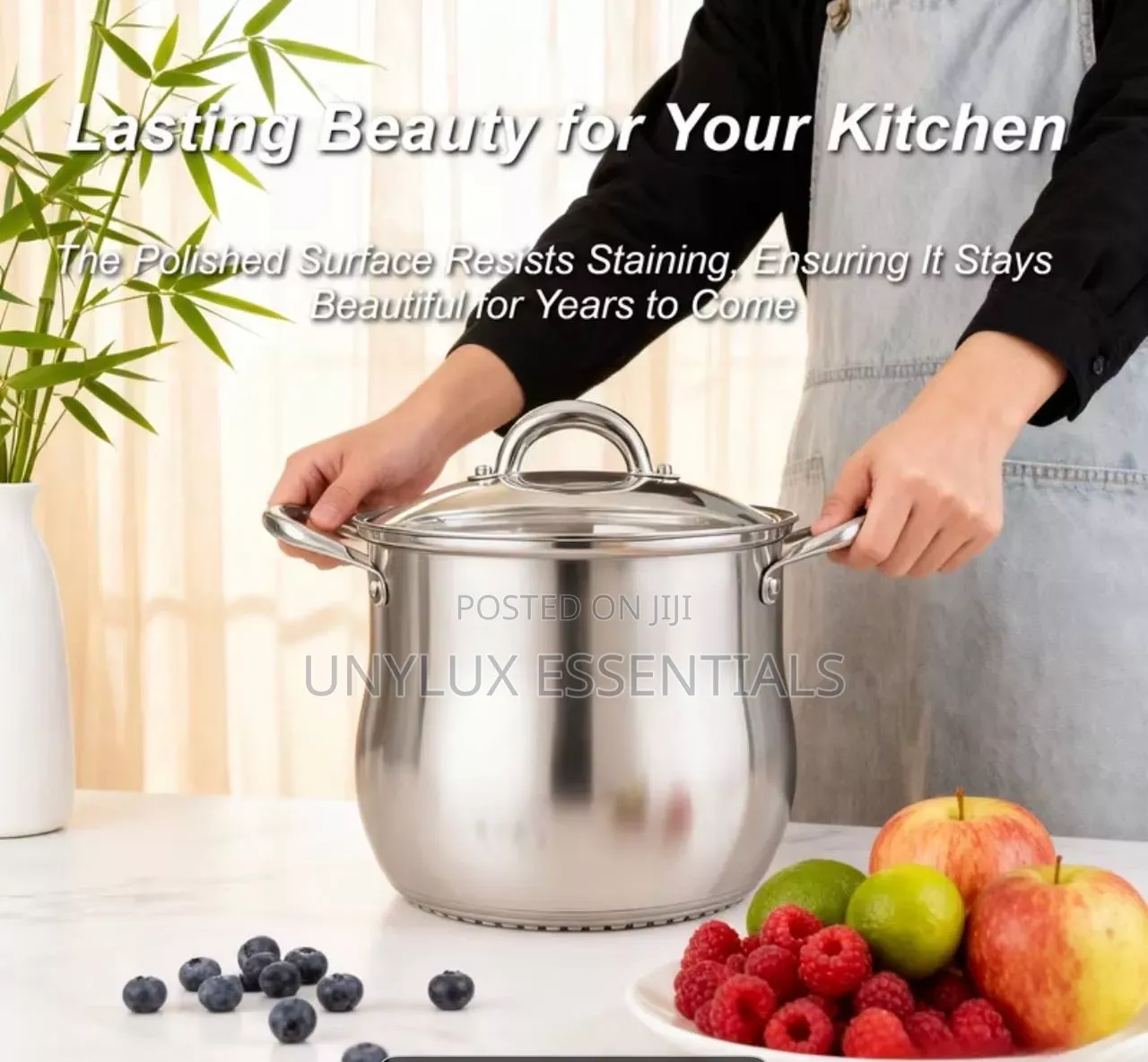 High Quality 18/10 Stainless Steel 13.6litre Single Pot 28cm
