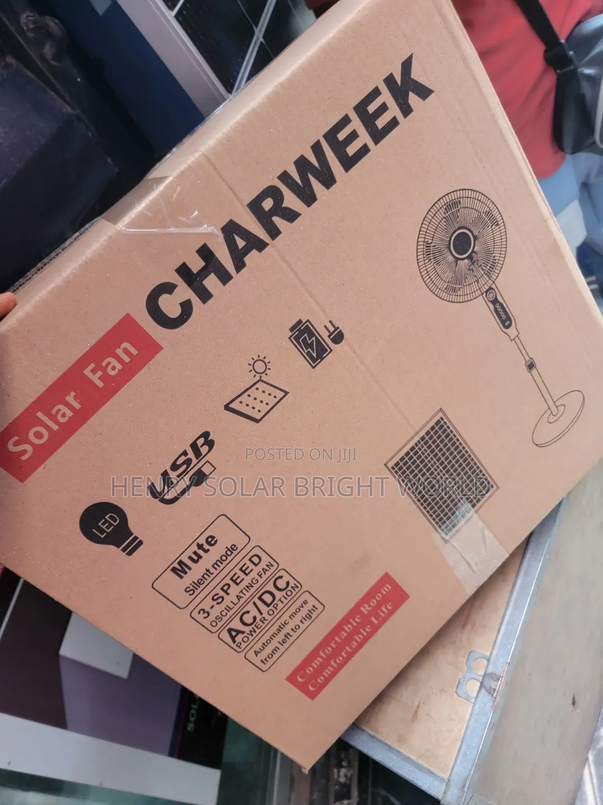 Charweek Solar Fan 16inc