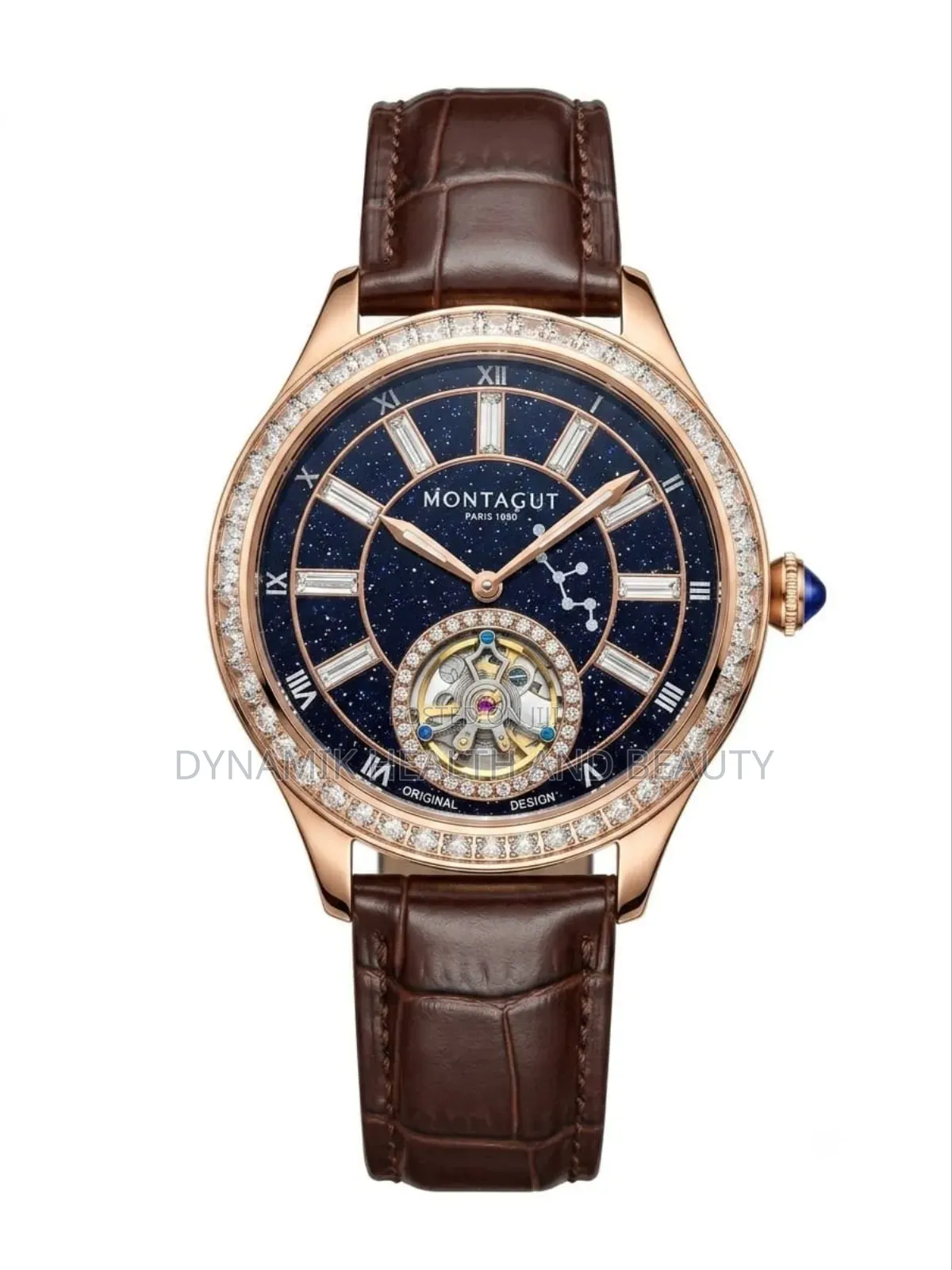 Montagut Mechanical Leather Watch Executive Luxury Men'swristwatch