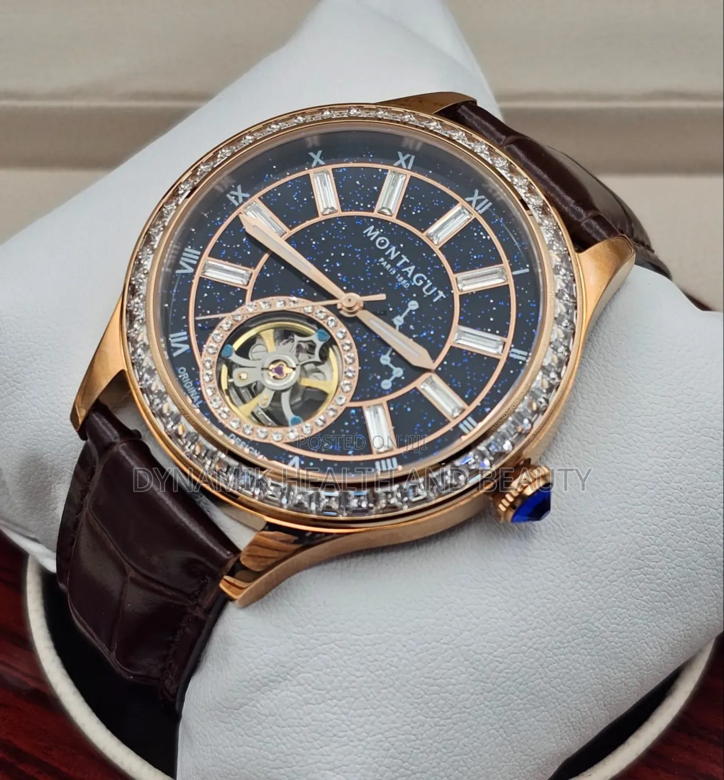 Montagut Mechanical Leather Watch Executive Luxury Men'swristwatch