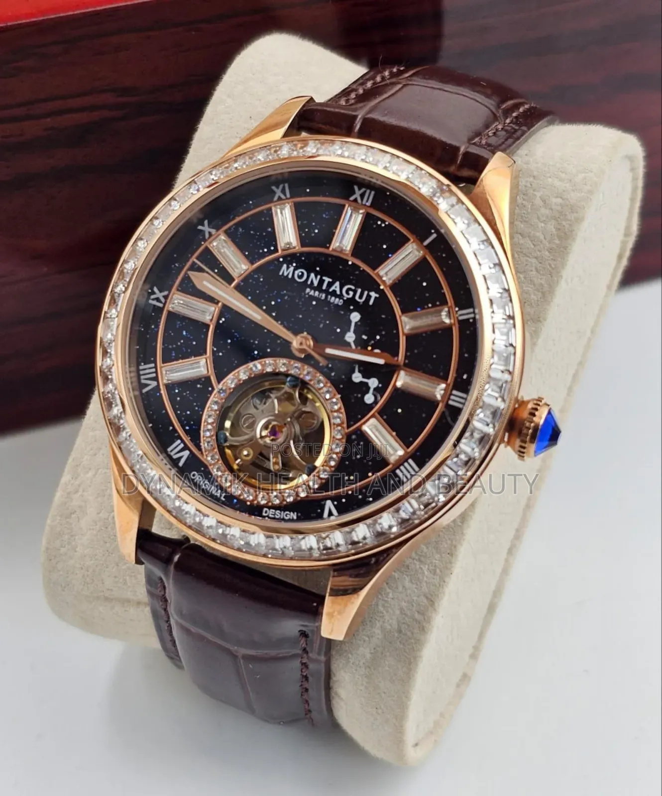 Montagut Mechanical Leather Watch Executive Luxury Men'swristwatch