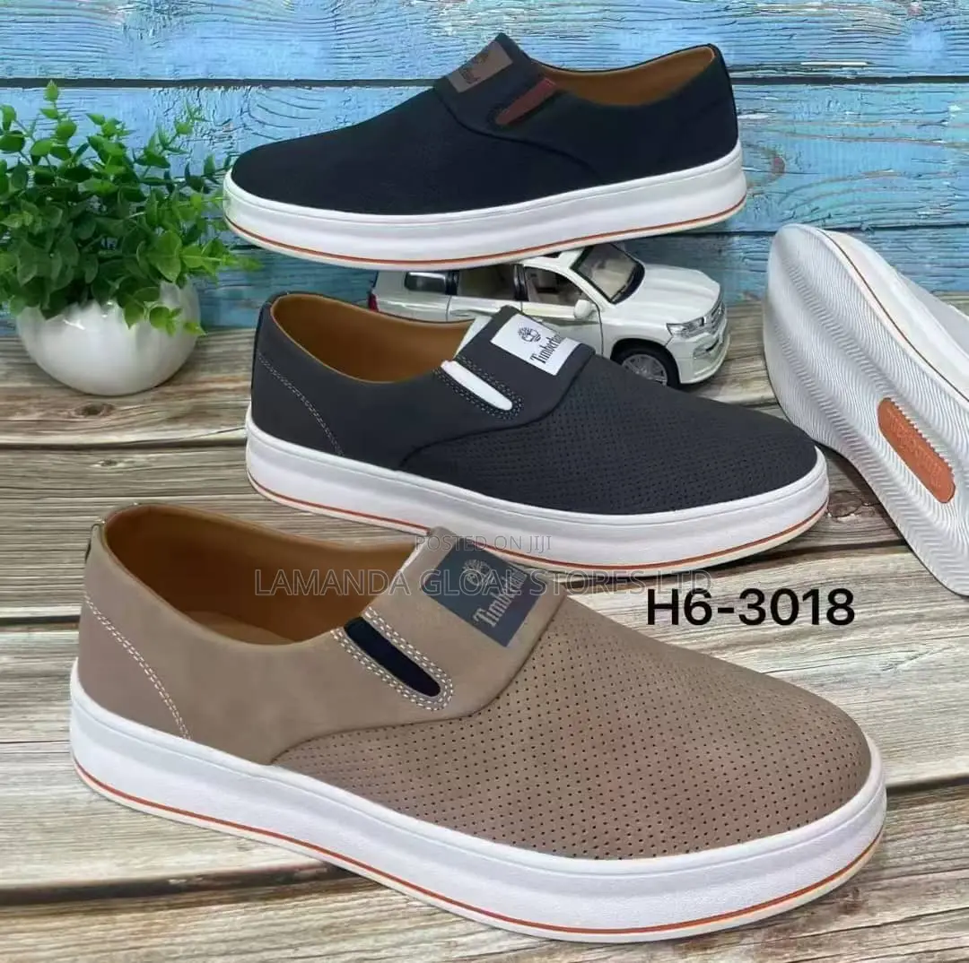 Timberland Perforated Leather Slip-on Casual Shoes