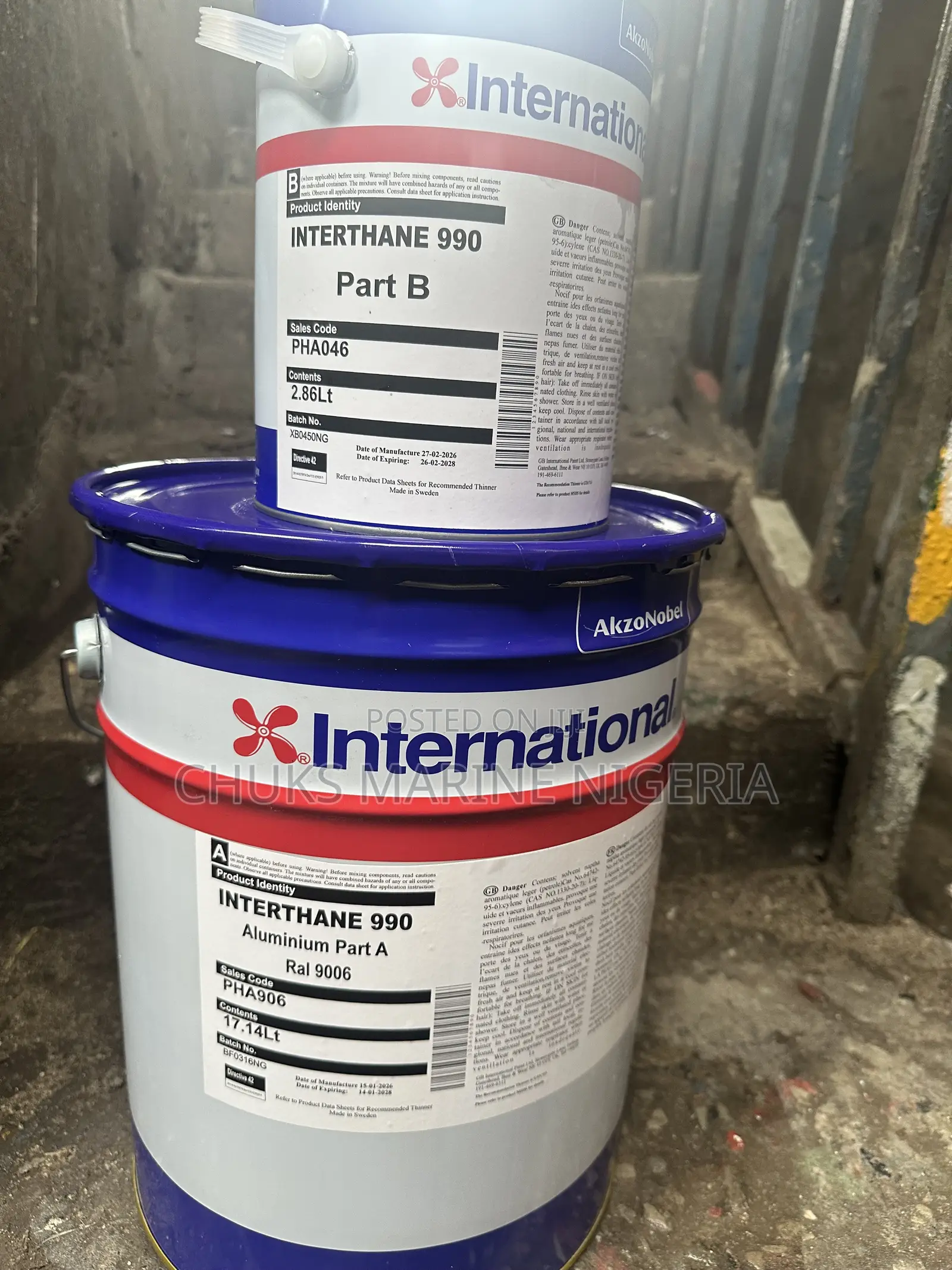 International Interthane 990 Mobile Berger Ral 7038