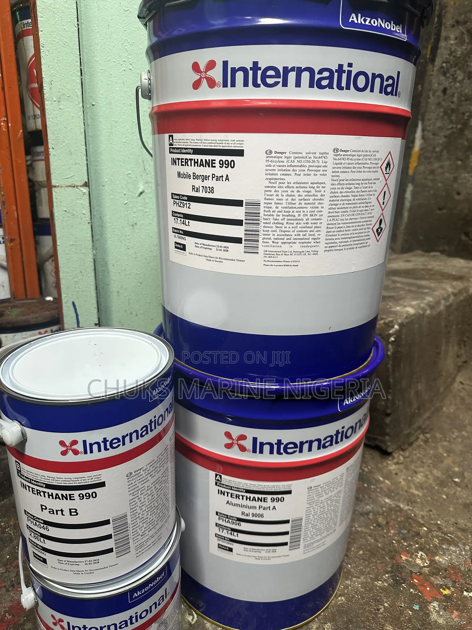 International Interthane 990 Mobile Berger Ral 7038