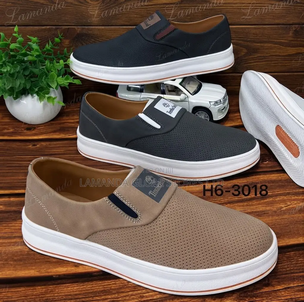Timberland Perforated Leather Slip-on Casual Shoes