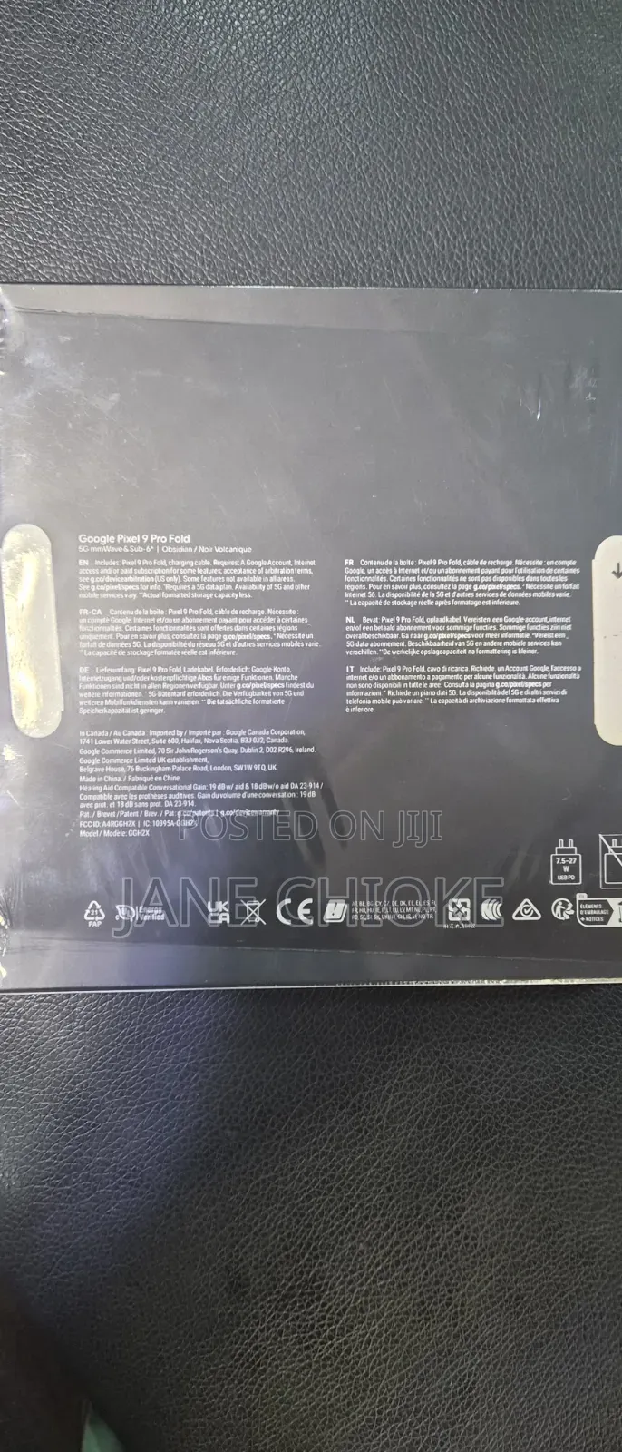 New Google Pixel 9 Pro Fold 256 GB Black