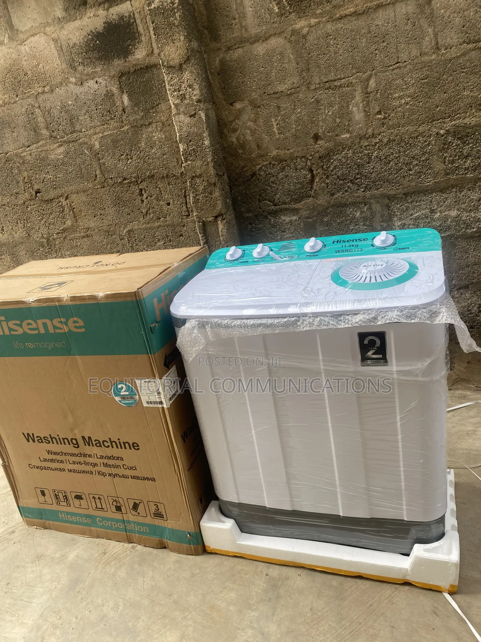 Hisense 11KG Twin Tub Washing Machine – Wash Spin