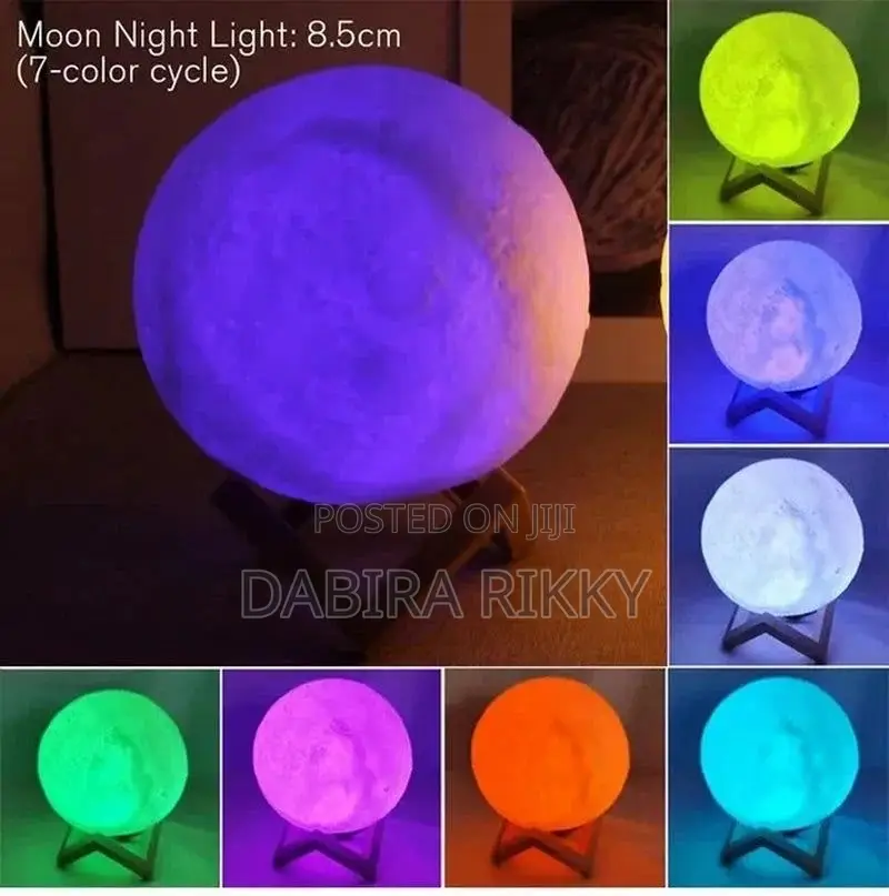 3D Moon Light Lamp 15cm Dimmable Touch 16 RGB Home Decoration