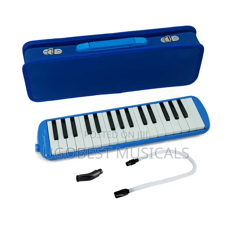 Blue 32 Key Melodica Wind Piano Keyboard Instrument Wi