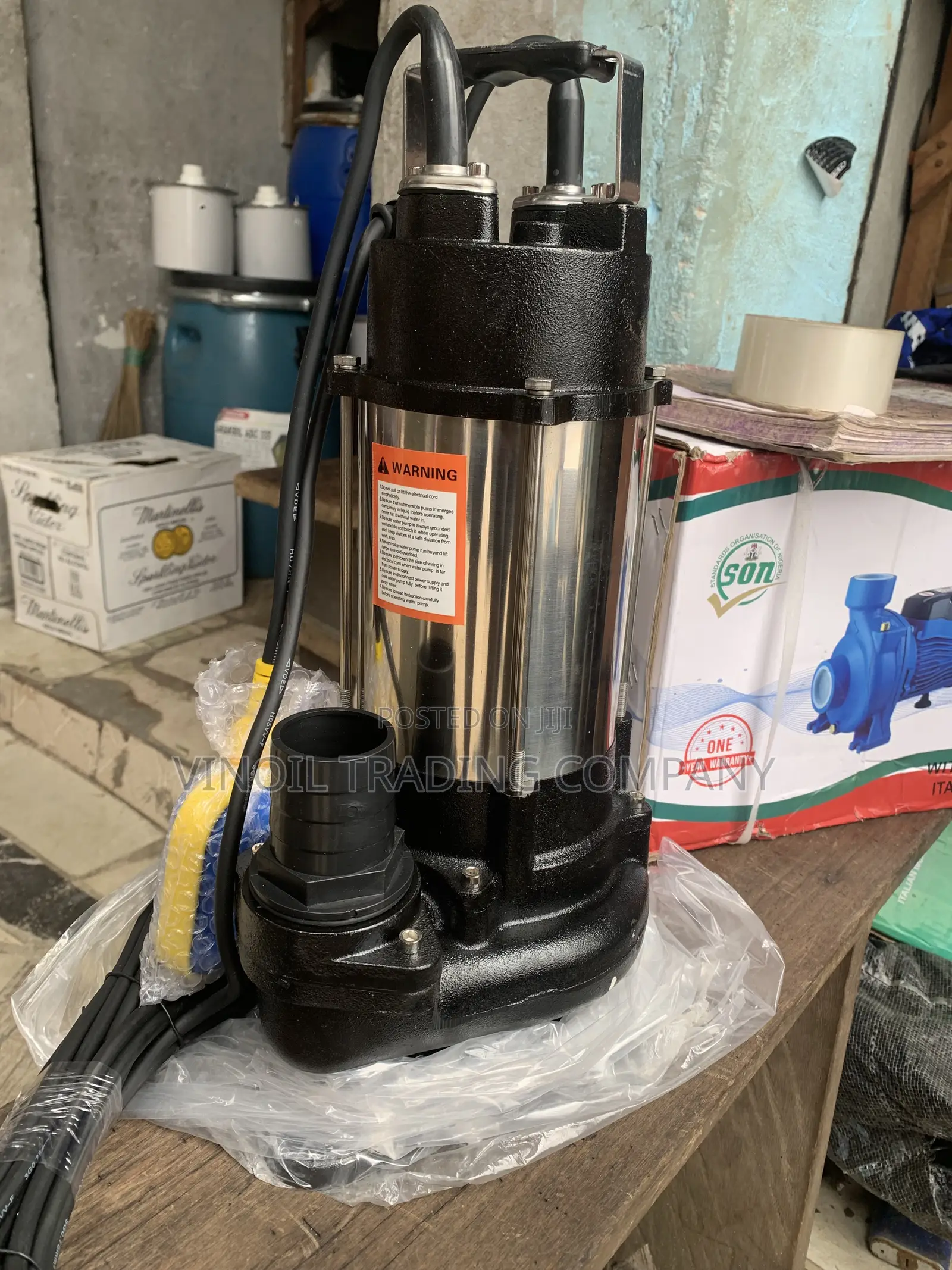 Submersible Sewage / Wastewater Pump - Stainless Steel Body