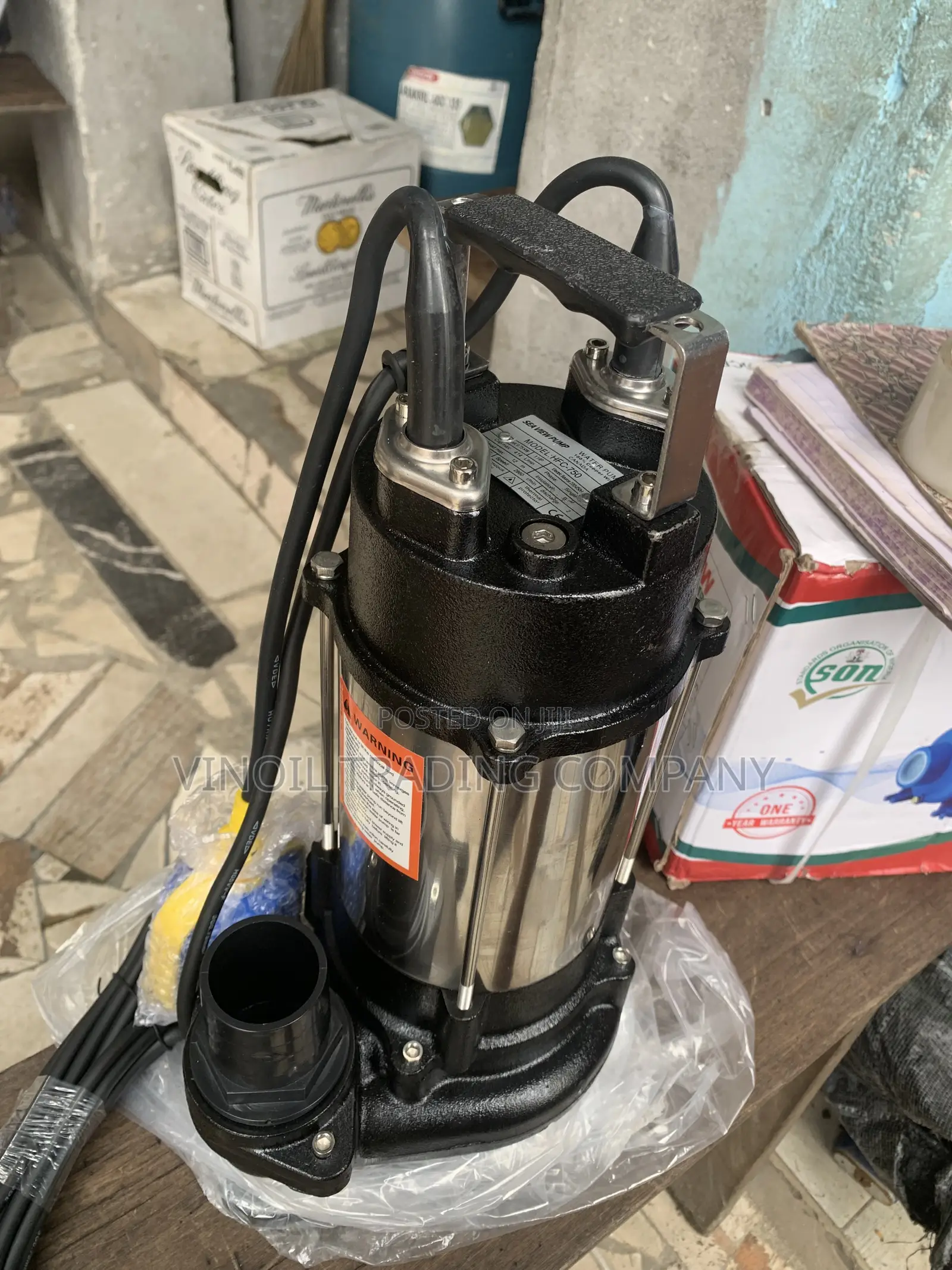 Submersible Sewage / Wastewater Pump - Stainless Steel Body